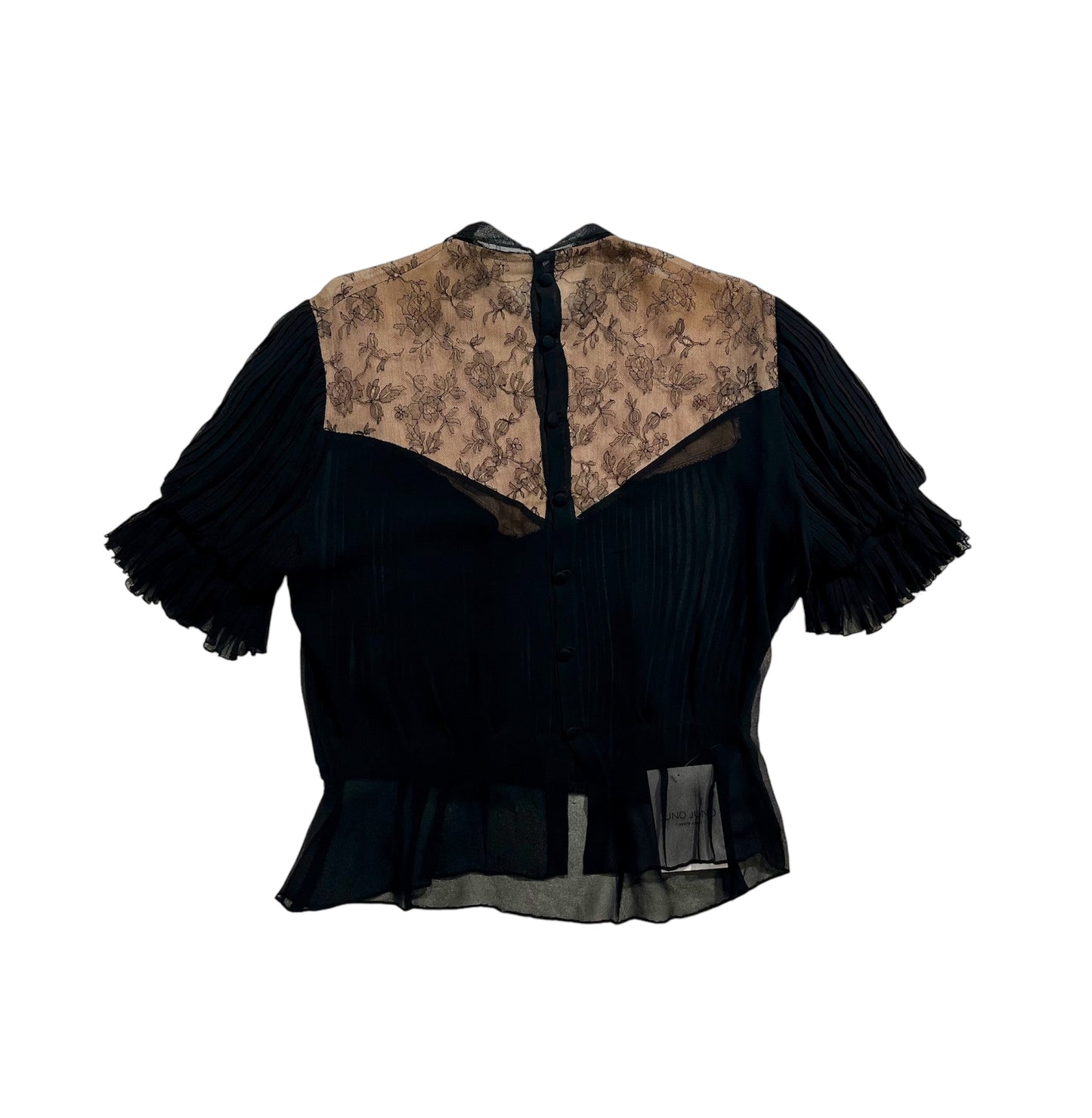 1940’s pleated silk top