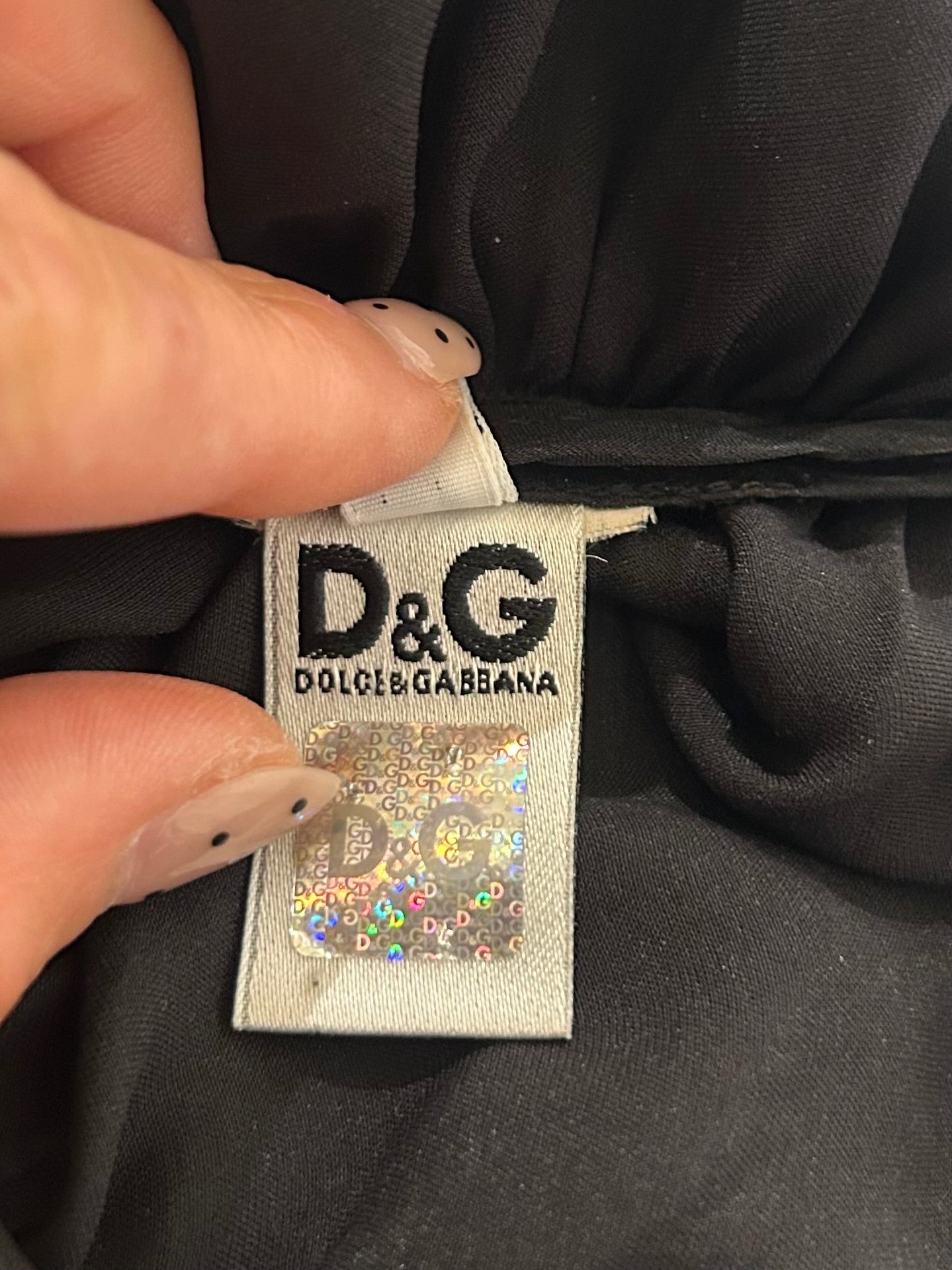 Dolce & Gabbana Ruched Silk Halter Top c. 2000