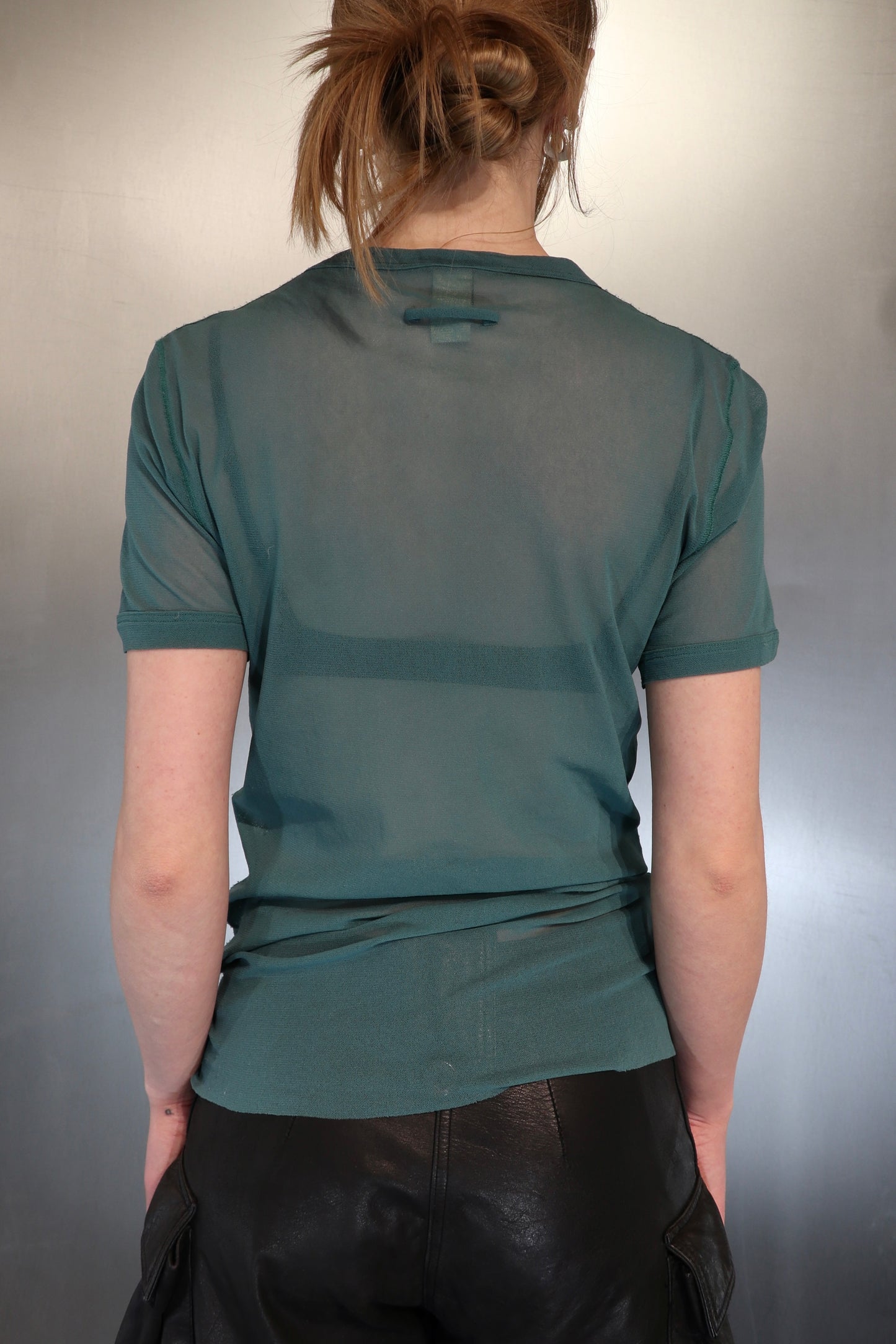 Gaultier Soleil Beach Scene Mesh Top