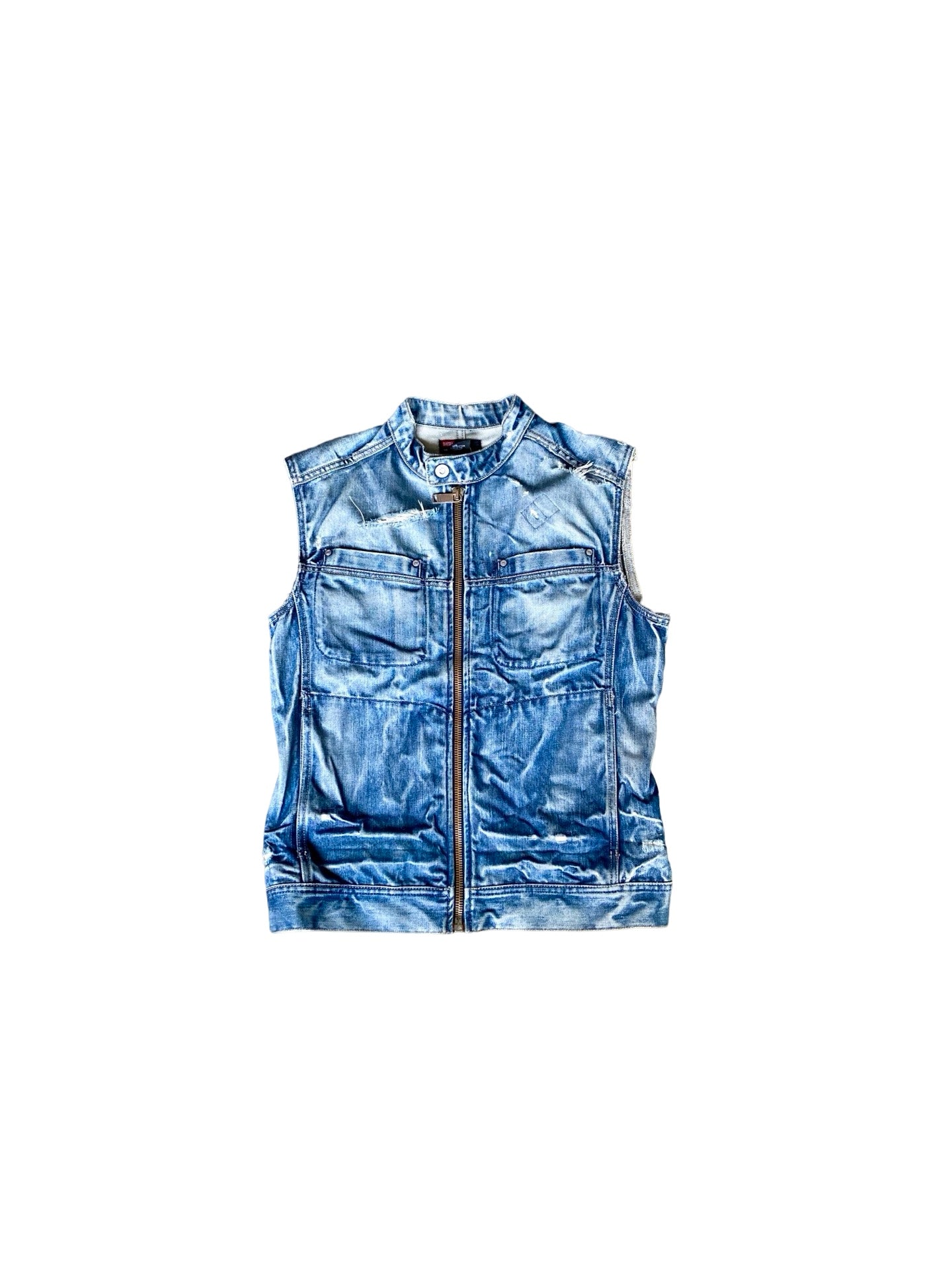 Diesel Moto Jeans Vest Y2K