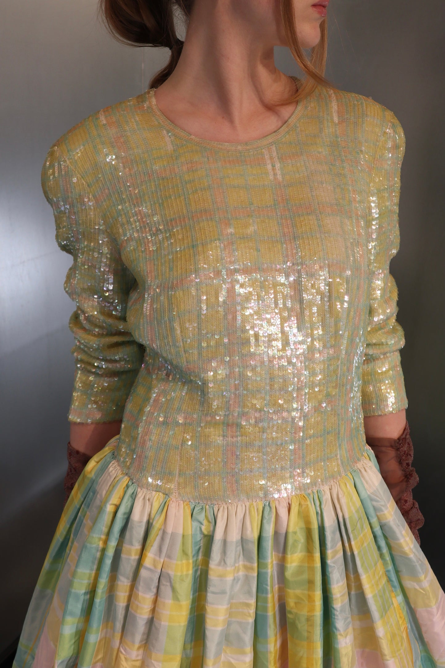 1990’s ESCADA Couture Sequin Ball Gown