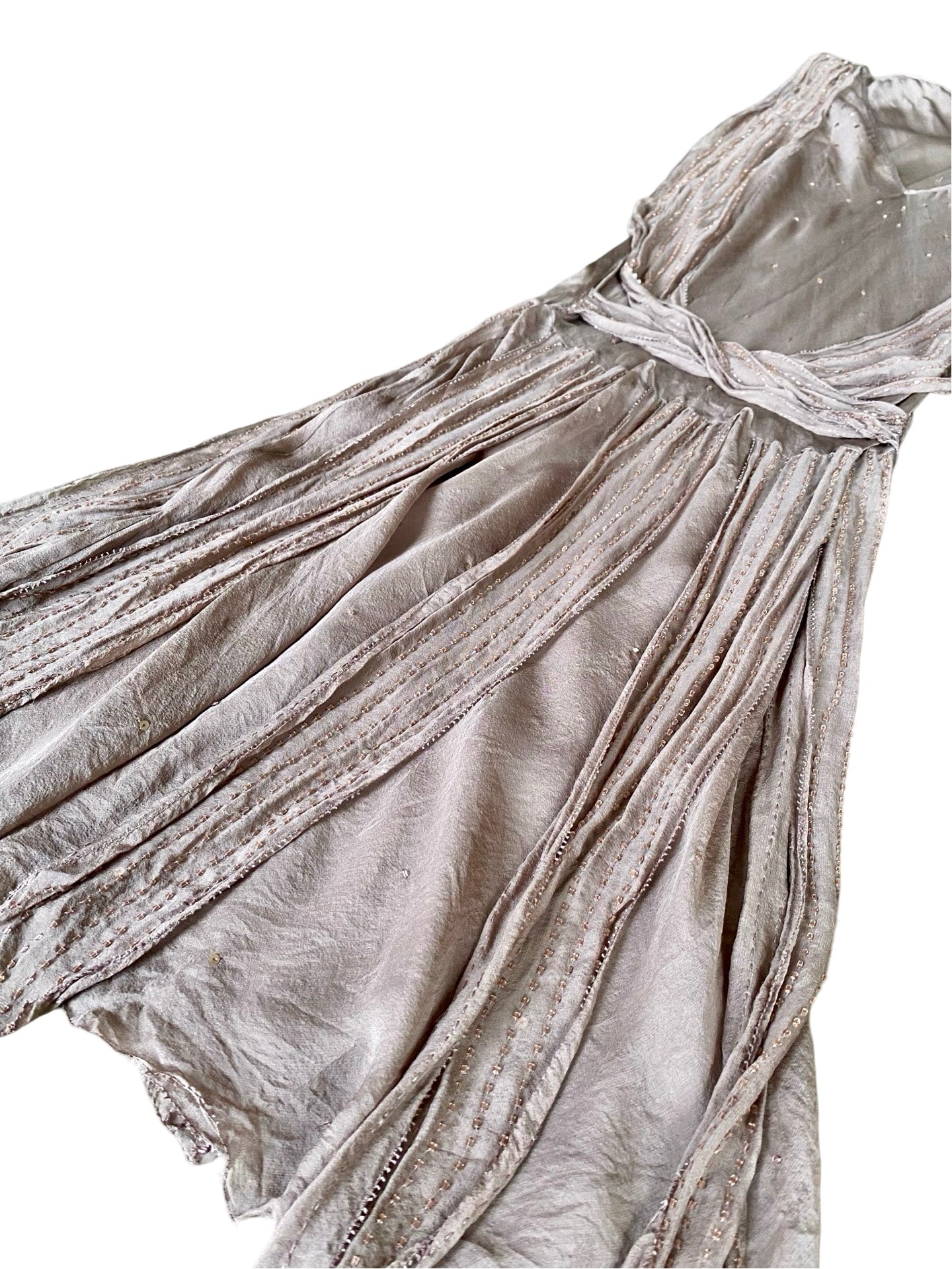 Sheer Silk Sequin Dress 90’s