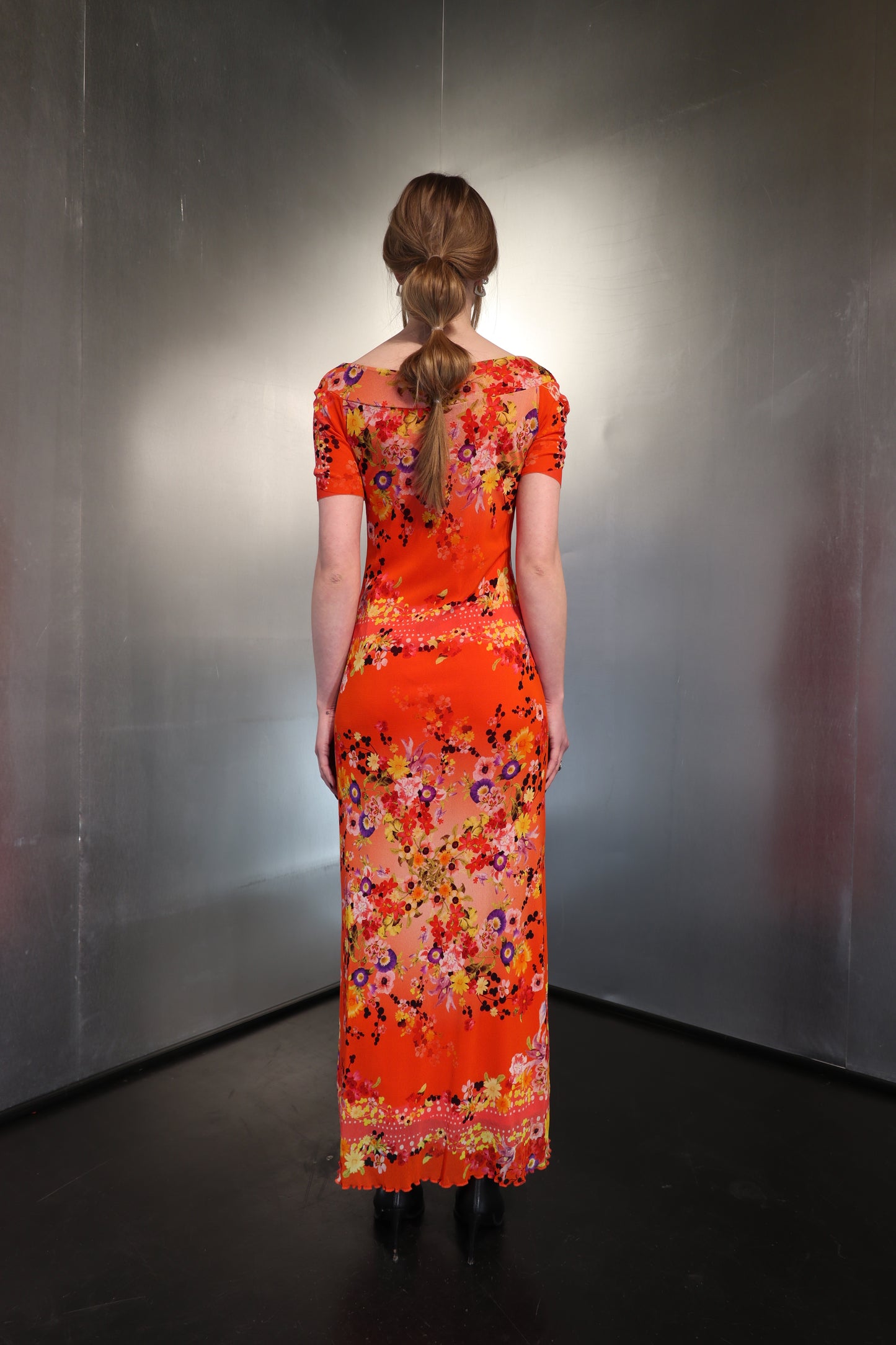 Vintage Fuzzi Floral Mesh Dress