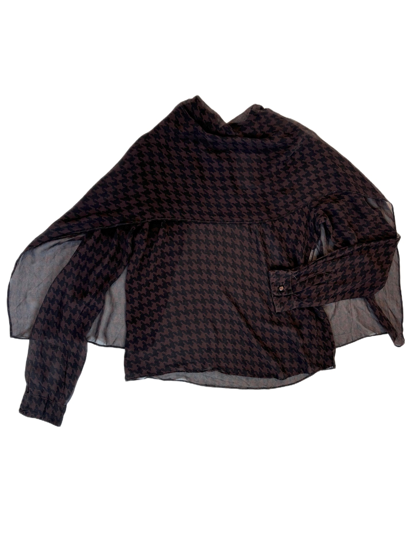 Max Mara Silk Cape Blouse