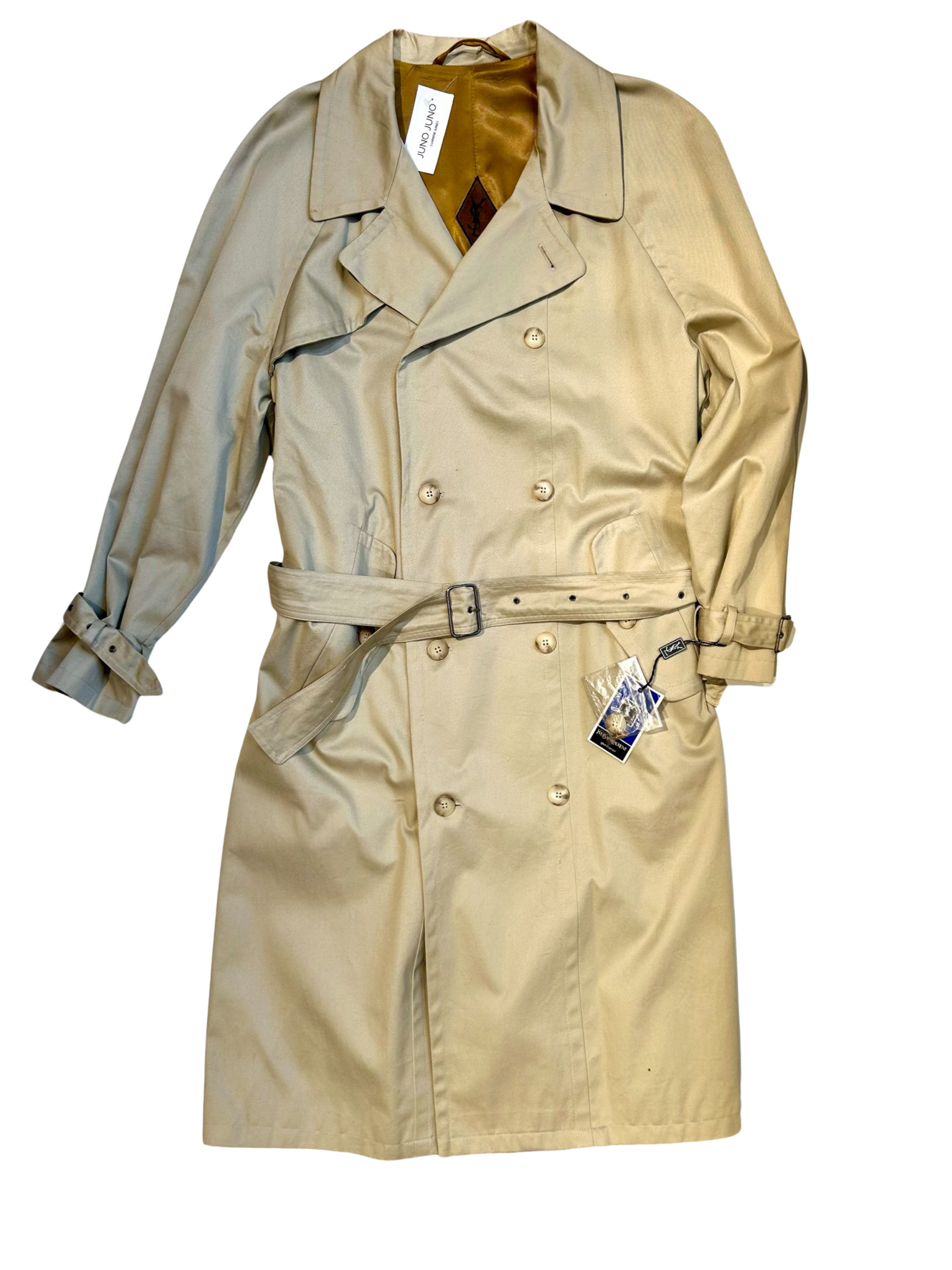 良品◎Yves Saint Laurent トレンチコート 80s ヴィンテージ Vintage 80's YSL trench coat – Juno Juno Shop