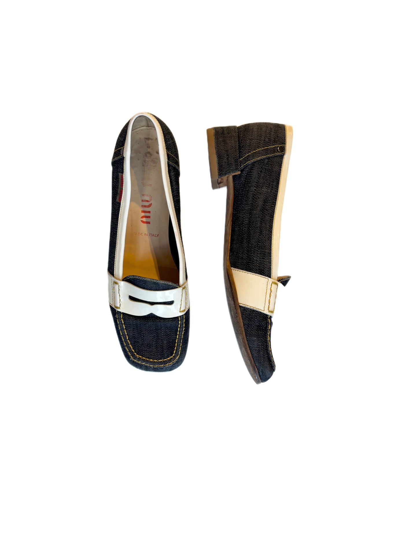 Miu Miu Vintage Denim Loafers