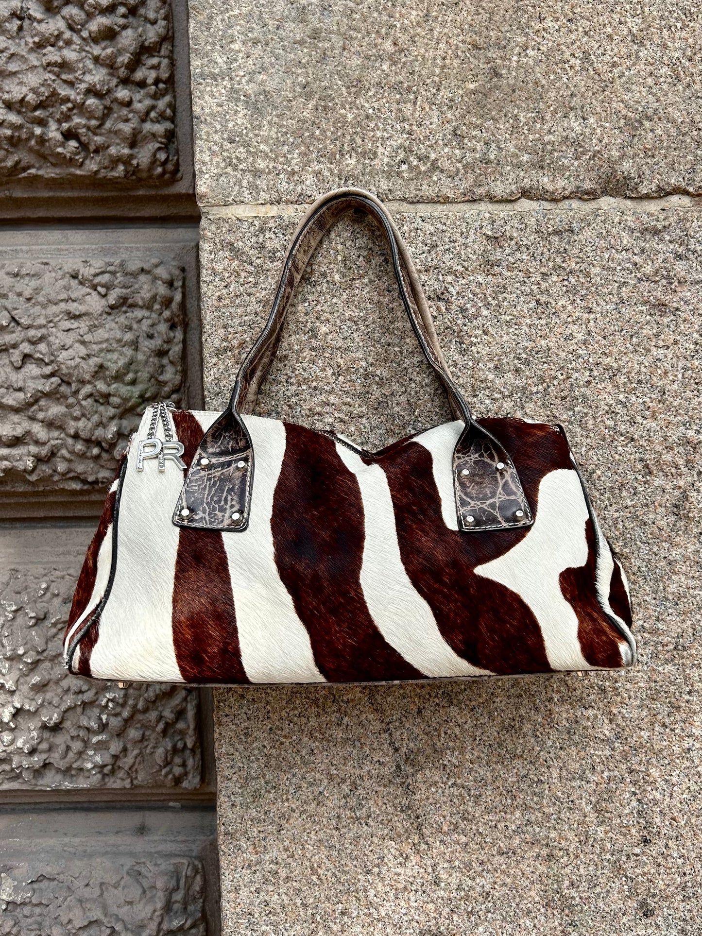 Robert Pietri Zebra leather handbag