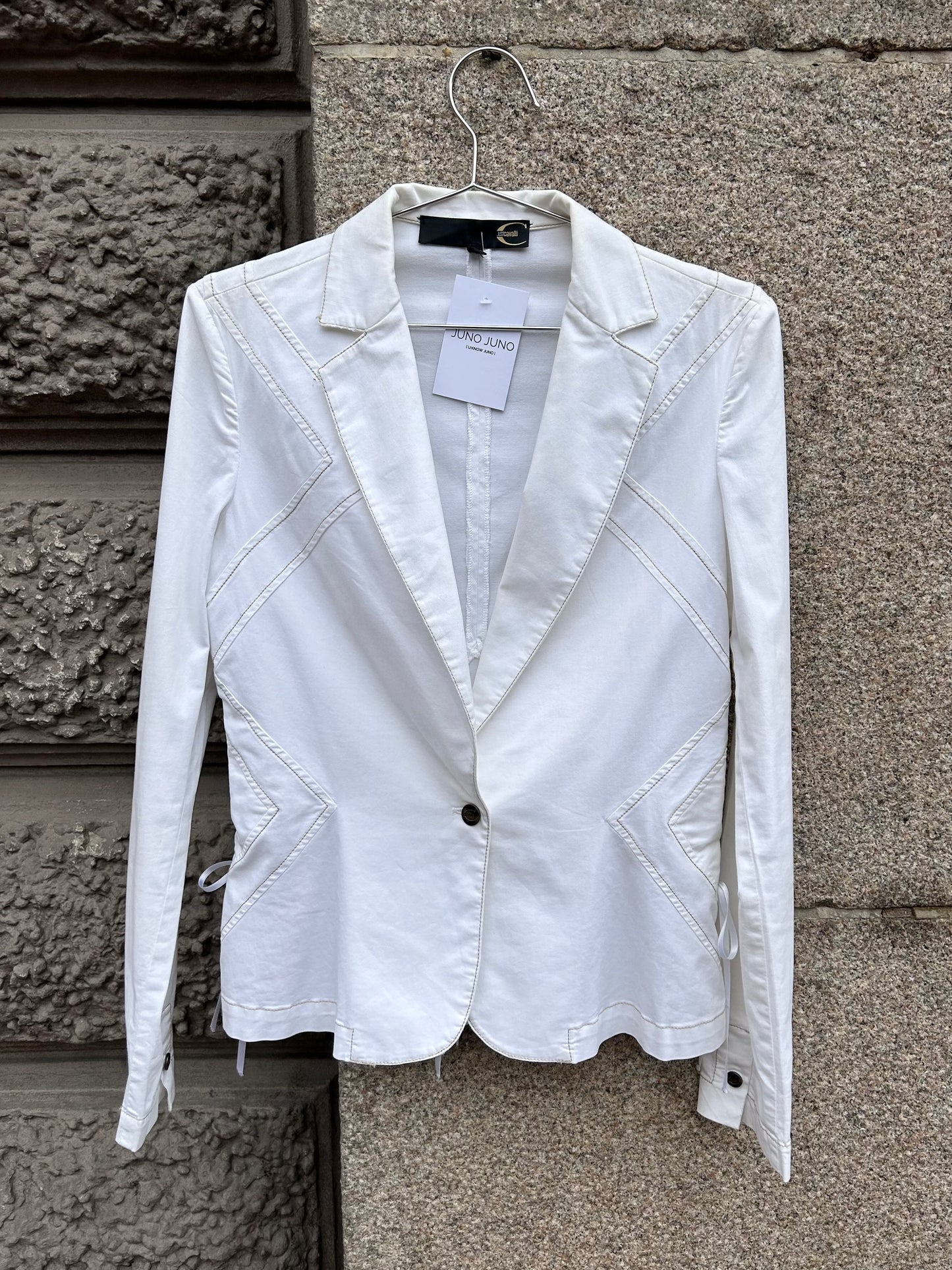 Roberto Cavalli lace up blazer shirt