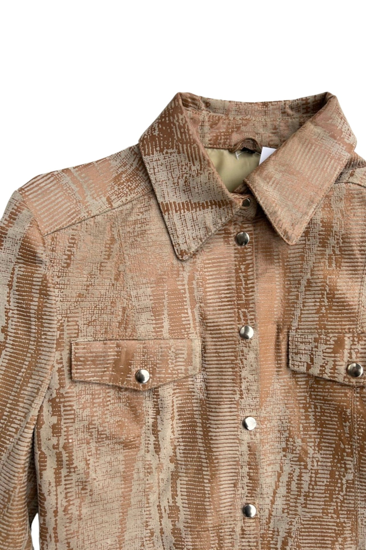 Country core leather shirt