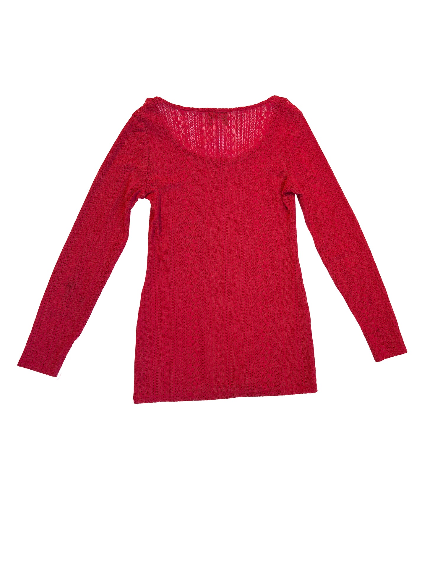 Kenzo Jeans Red Knit Top Circa 1999 Archive Essential