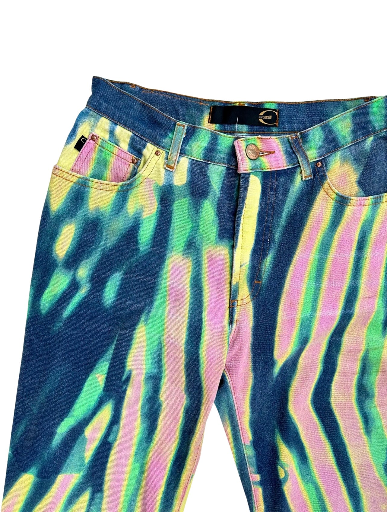 Just Cavalli SS2002 thermal print jeans