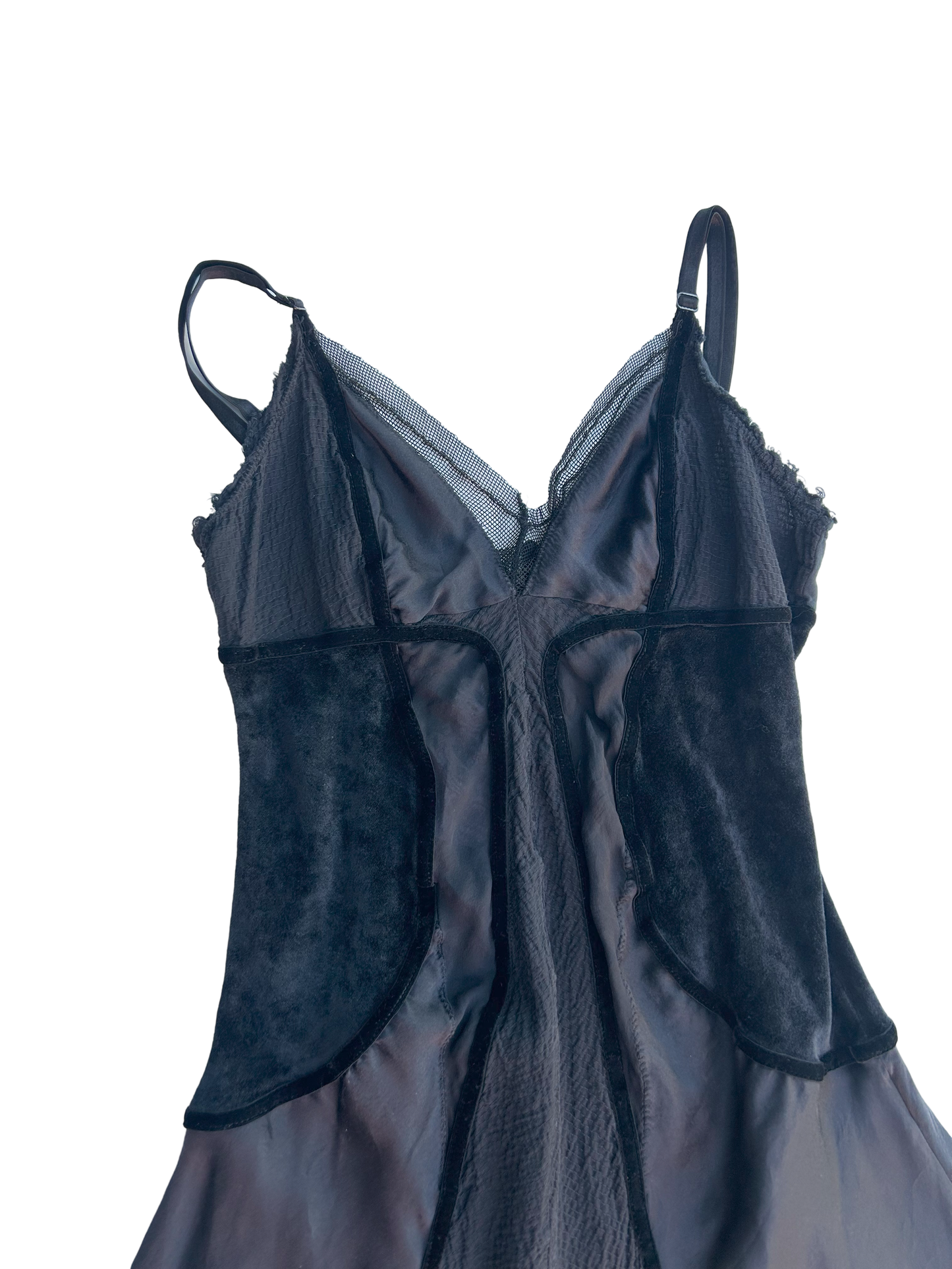 Asymmetrical silk summer dress