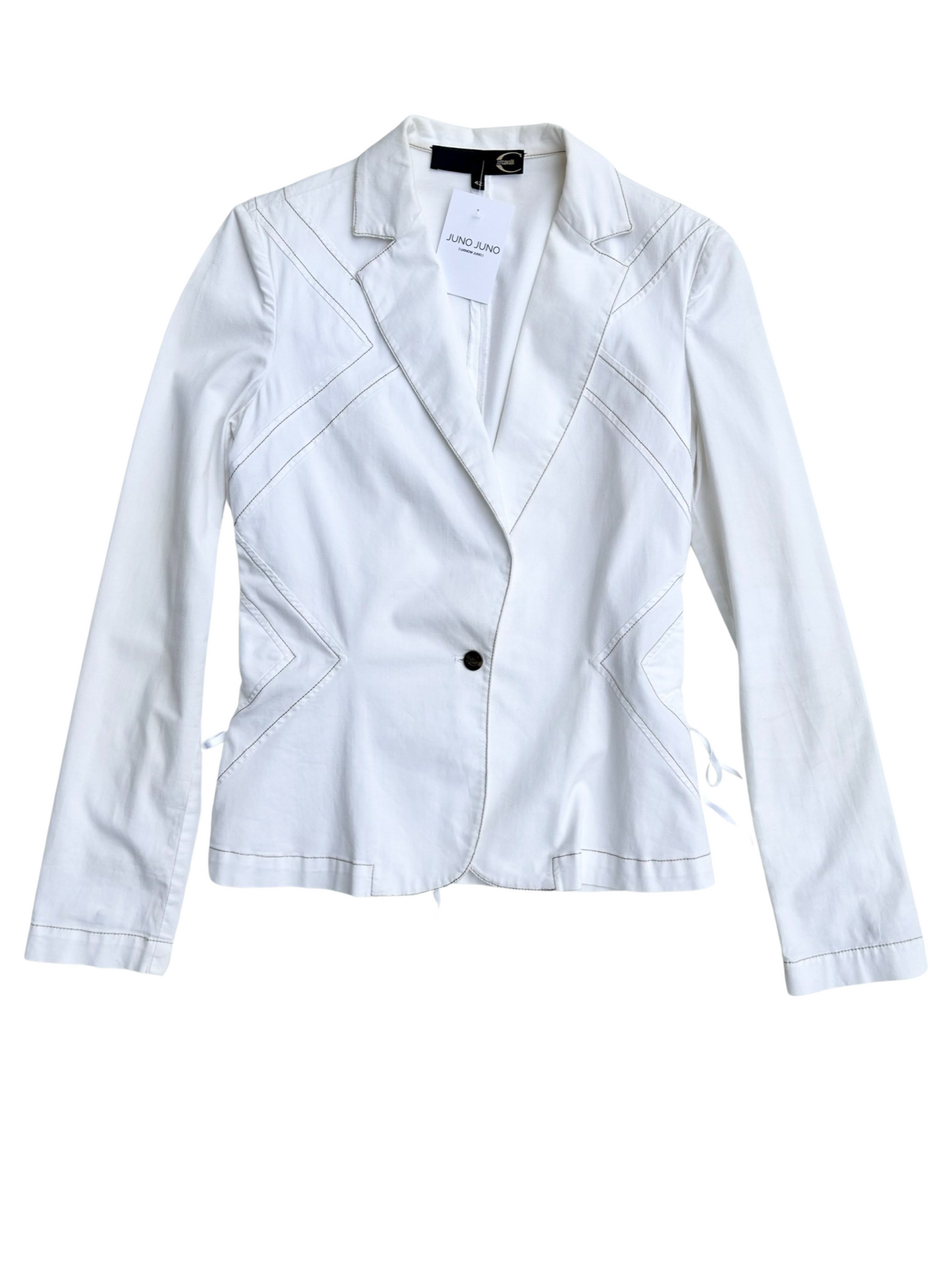 Roberto Cavalli lace up blazer shirt
