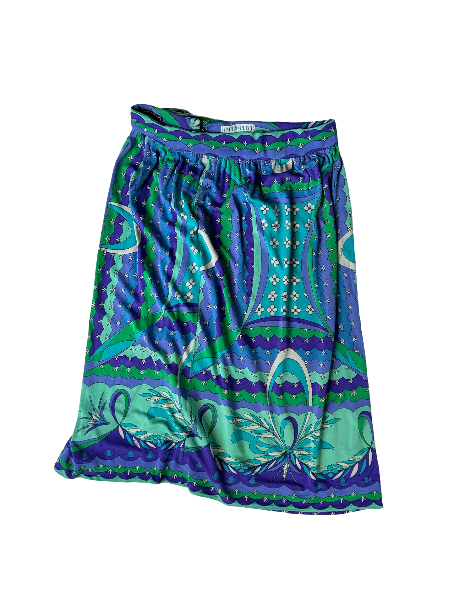 70’s Emilio Pucci iconic colorful pattern skirt