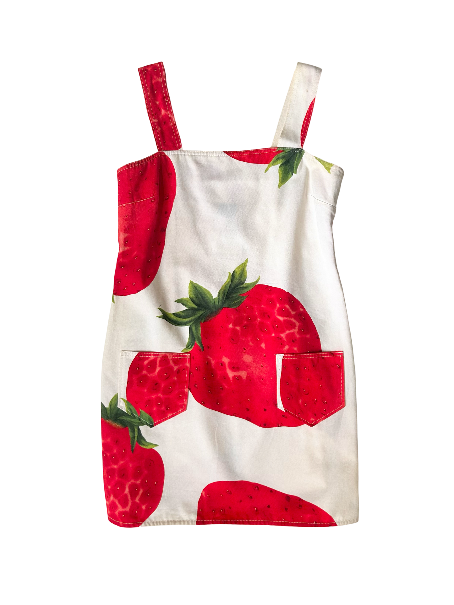 RARE Dolce & Gabbana strawberry pinafore dress