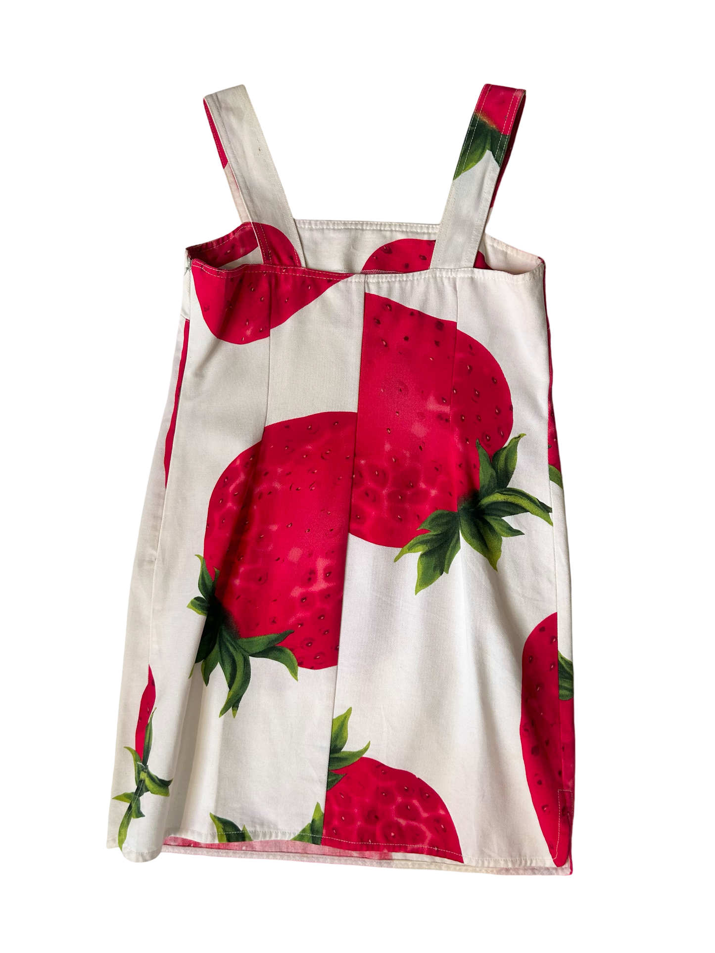 RARE Dolce & Gabbana strawberry pinafore dress