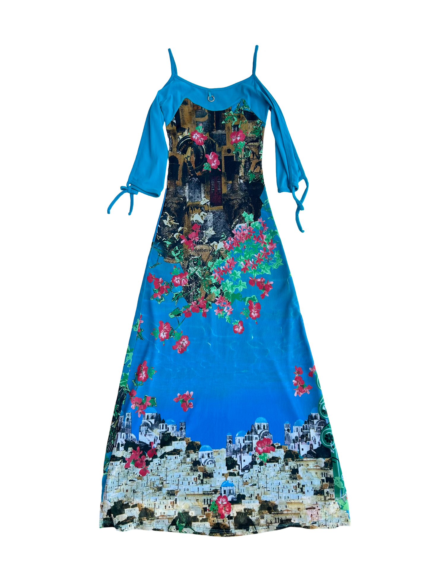 Save The Queen “taverna” maxi cut out mesh dress