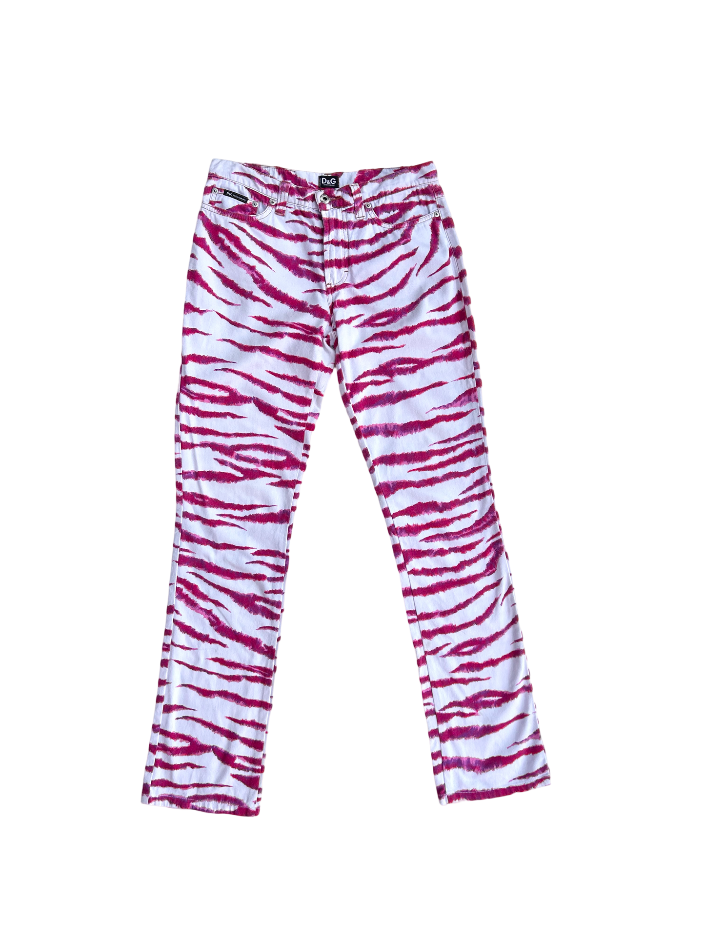 Dolce & Gabbana Y2K zebra trousers
