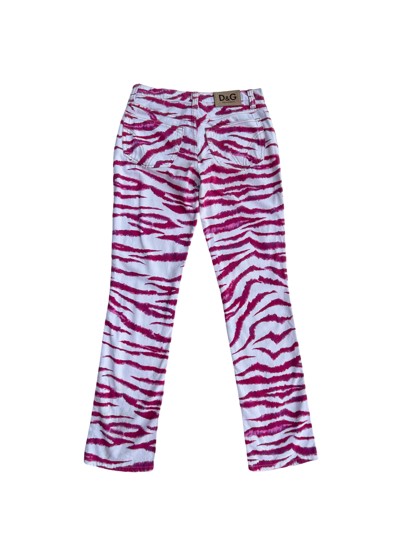 Dolce & Gabbana Y2K zebra trousers