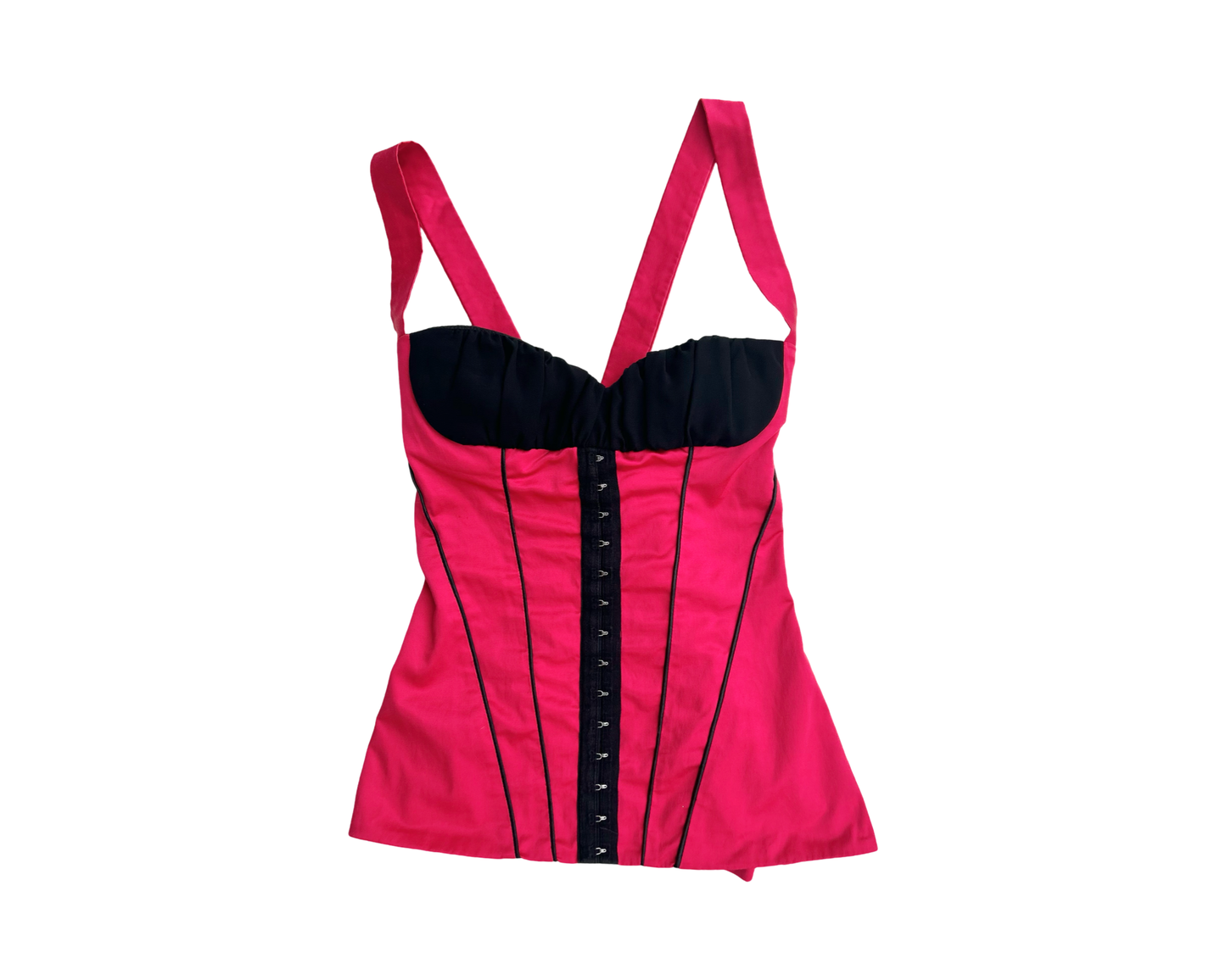 Jane Norman rouge corset top
