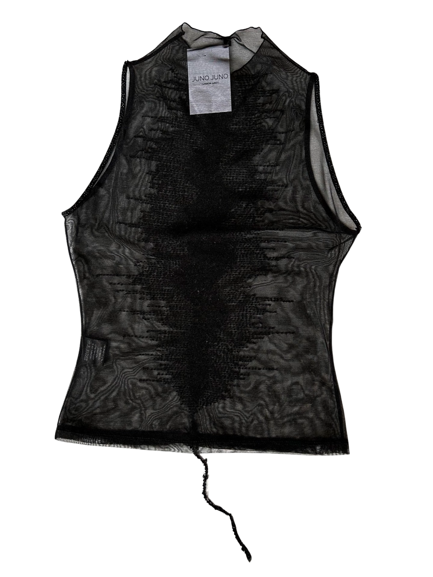 “Sting ray” sparkling mesh top