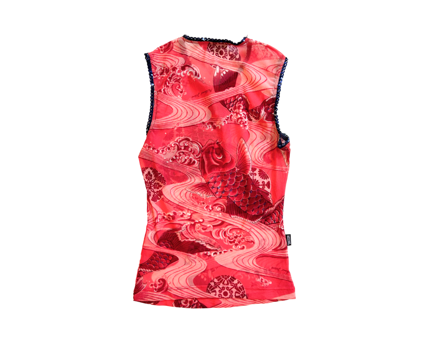 Moschino 90’s koi fish sequins top