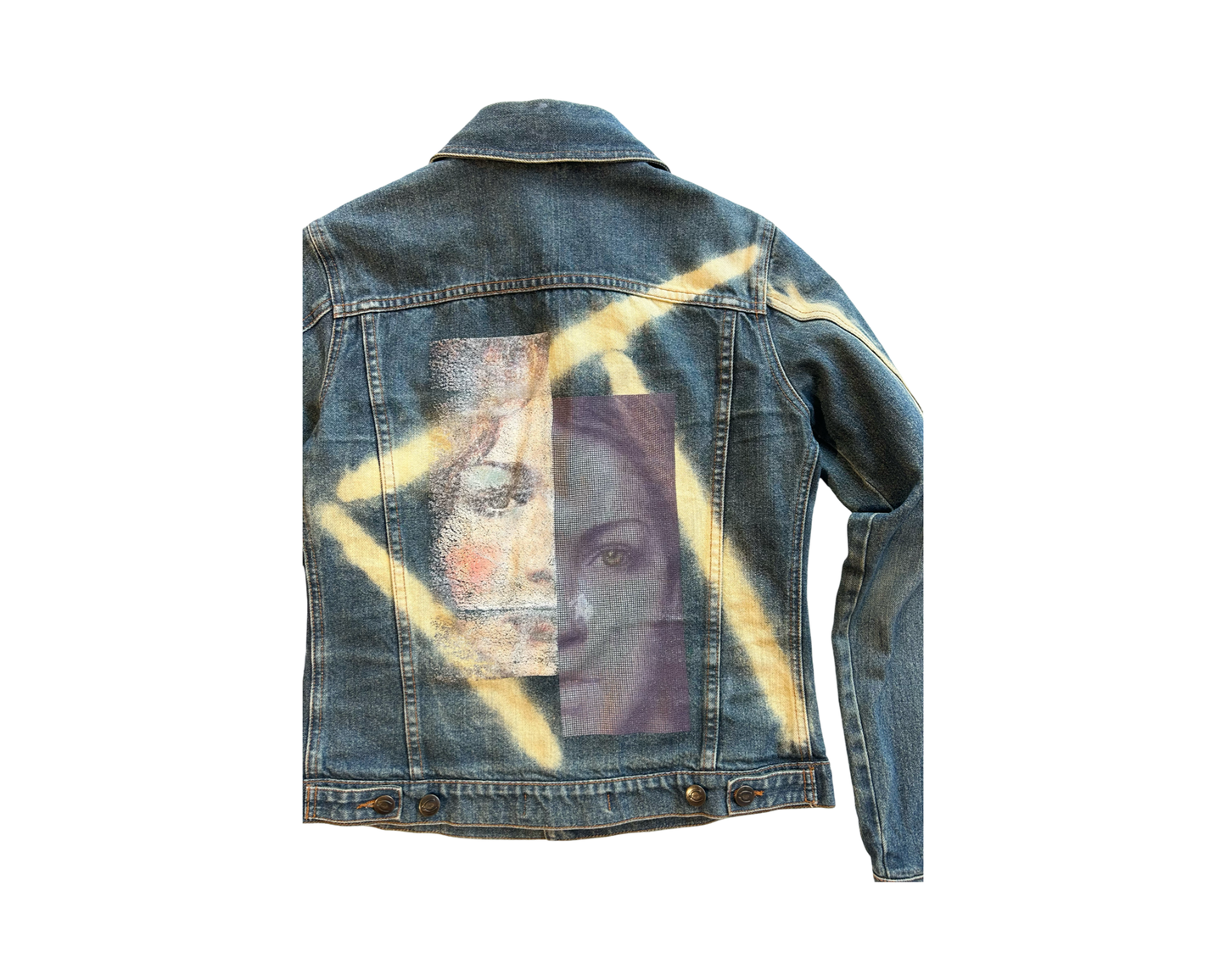 90’s Just Cavalli print art denim jacket
