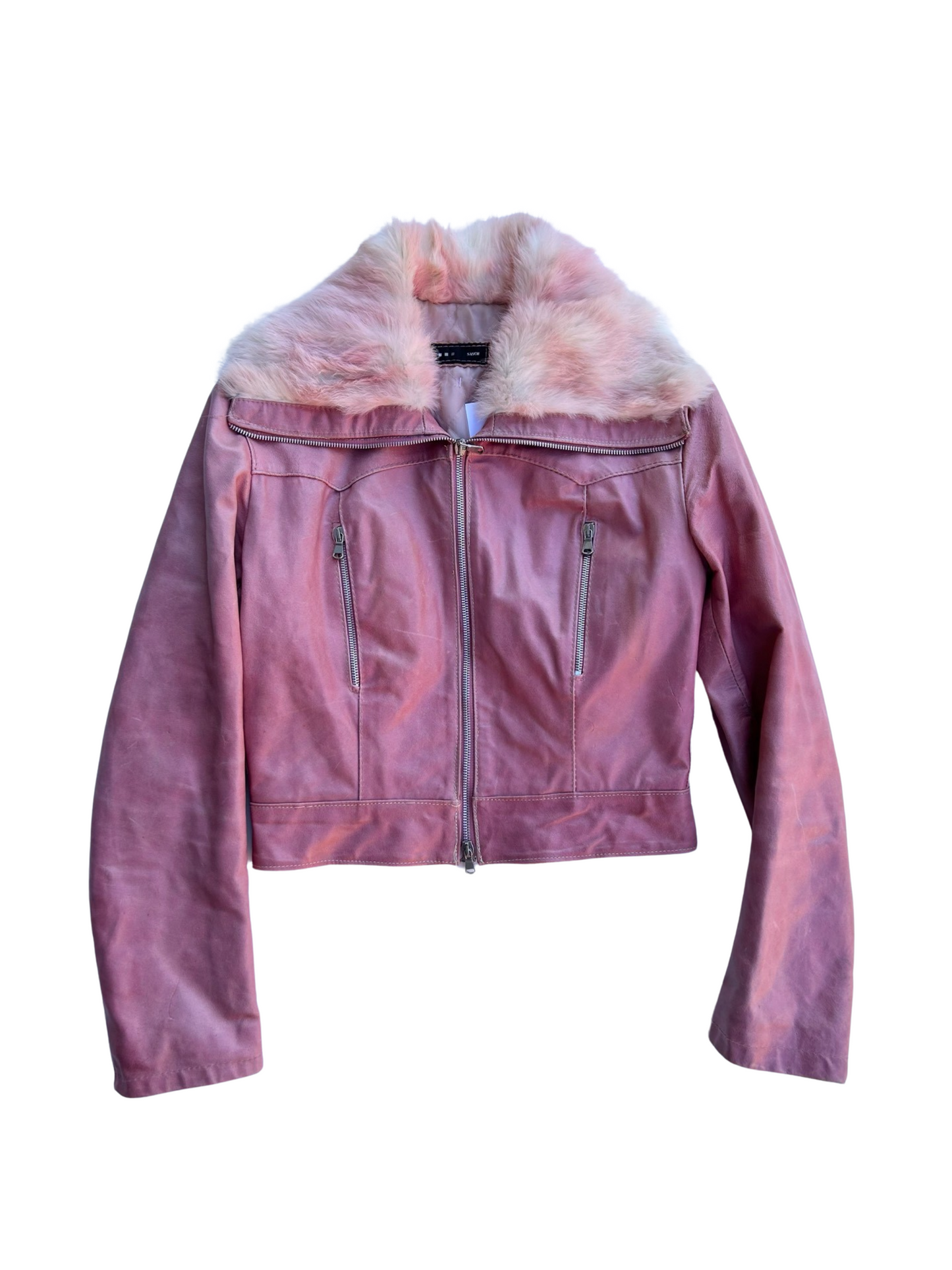 Barbie fur leather jacket