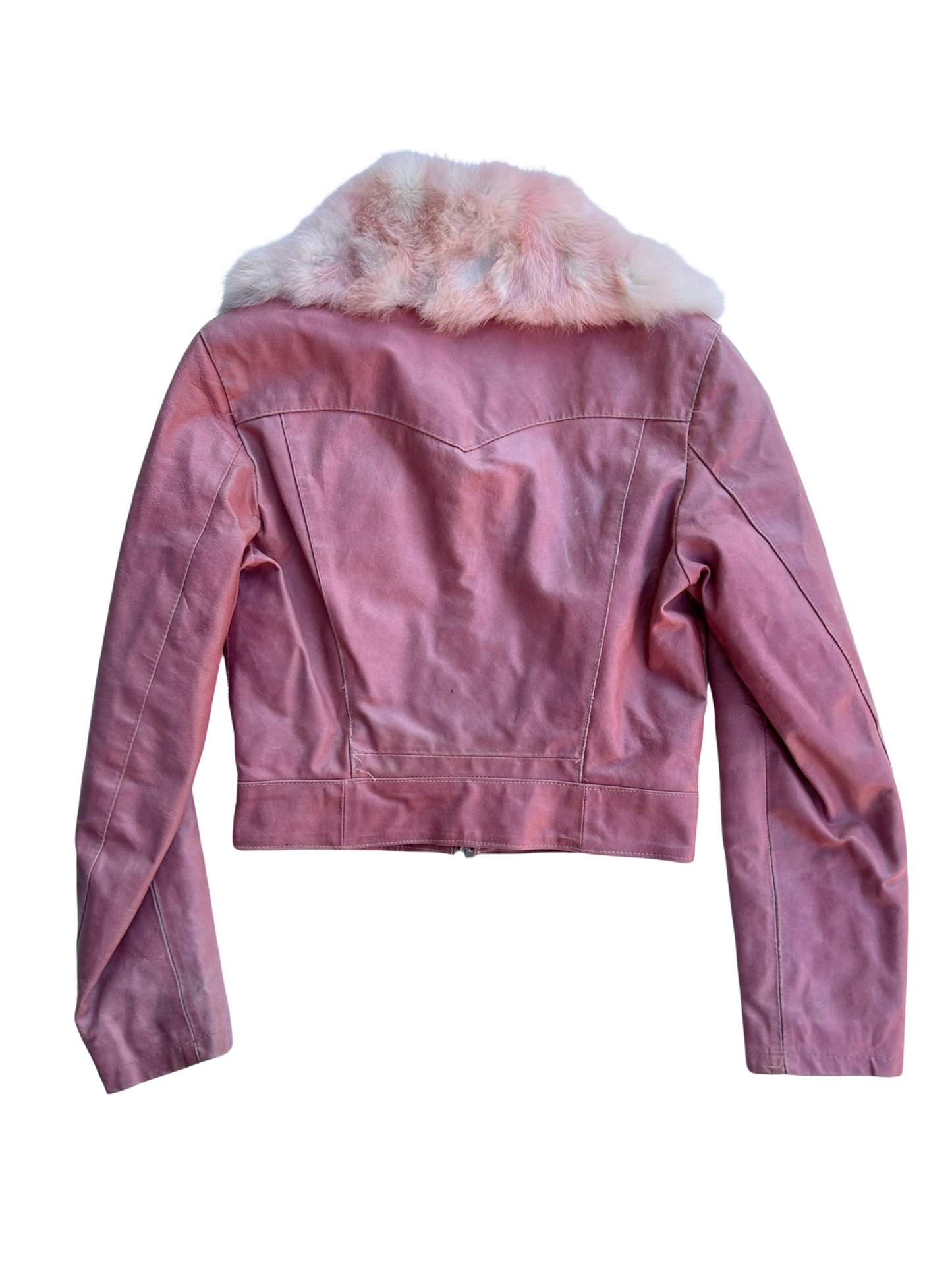 Barbie fur leather jacket