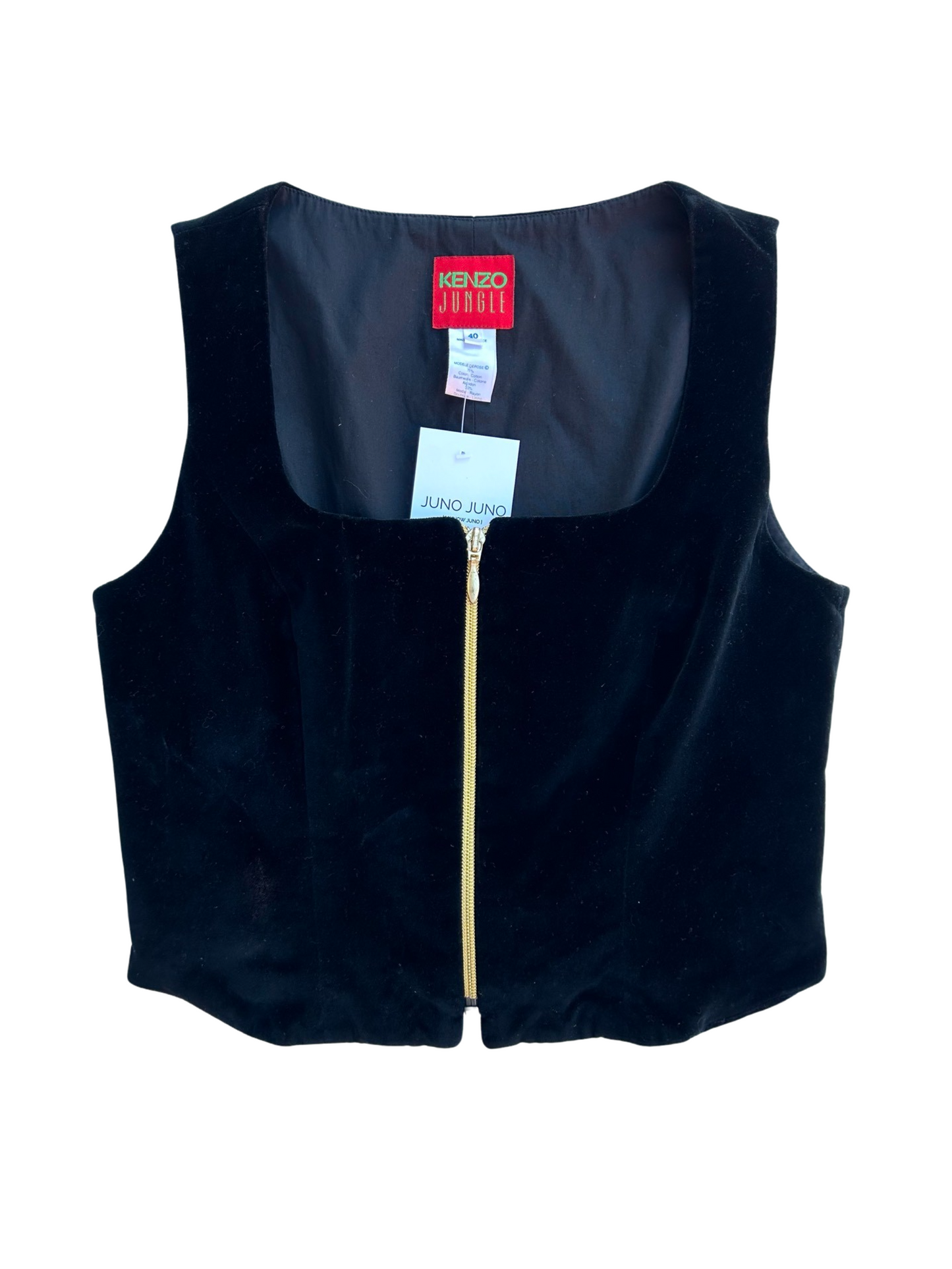 KENZO velvet corset vest