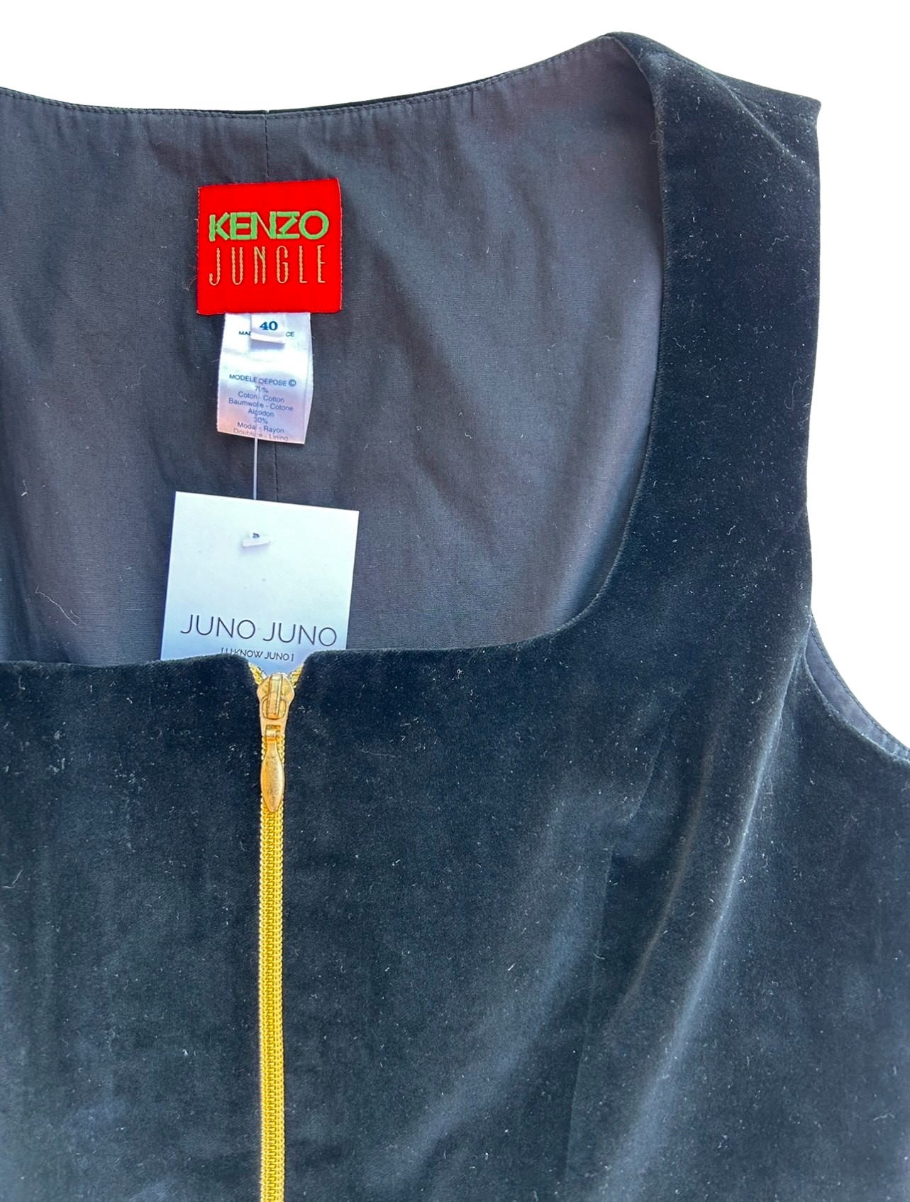 KENZO velvet corset vest