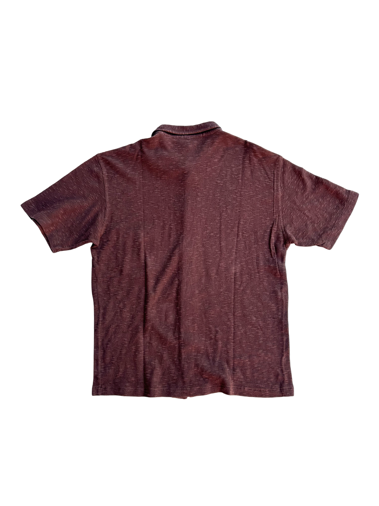 Yves Saint Laurent brown terry cloth shirt