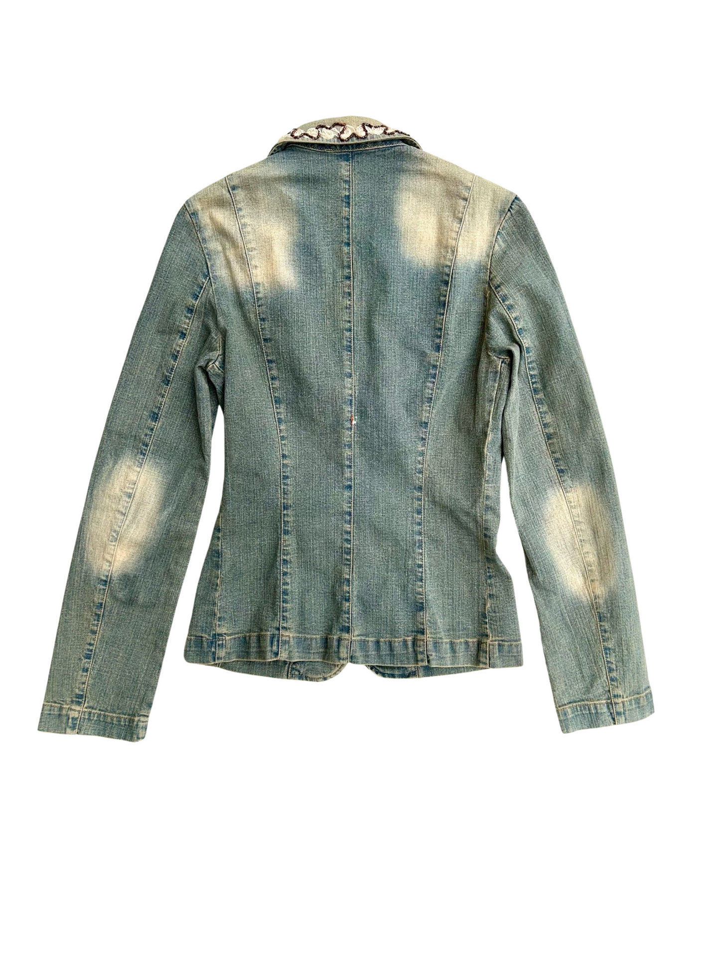 Y2K lace adorned denim jacket