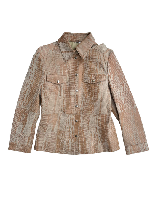 Country core leather shirt