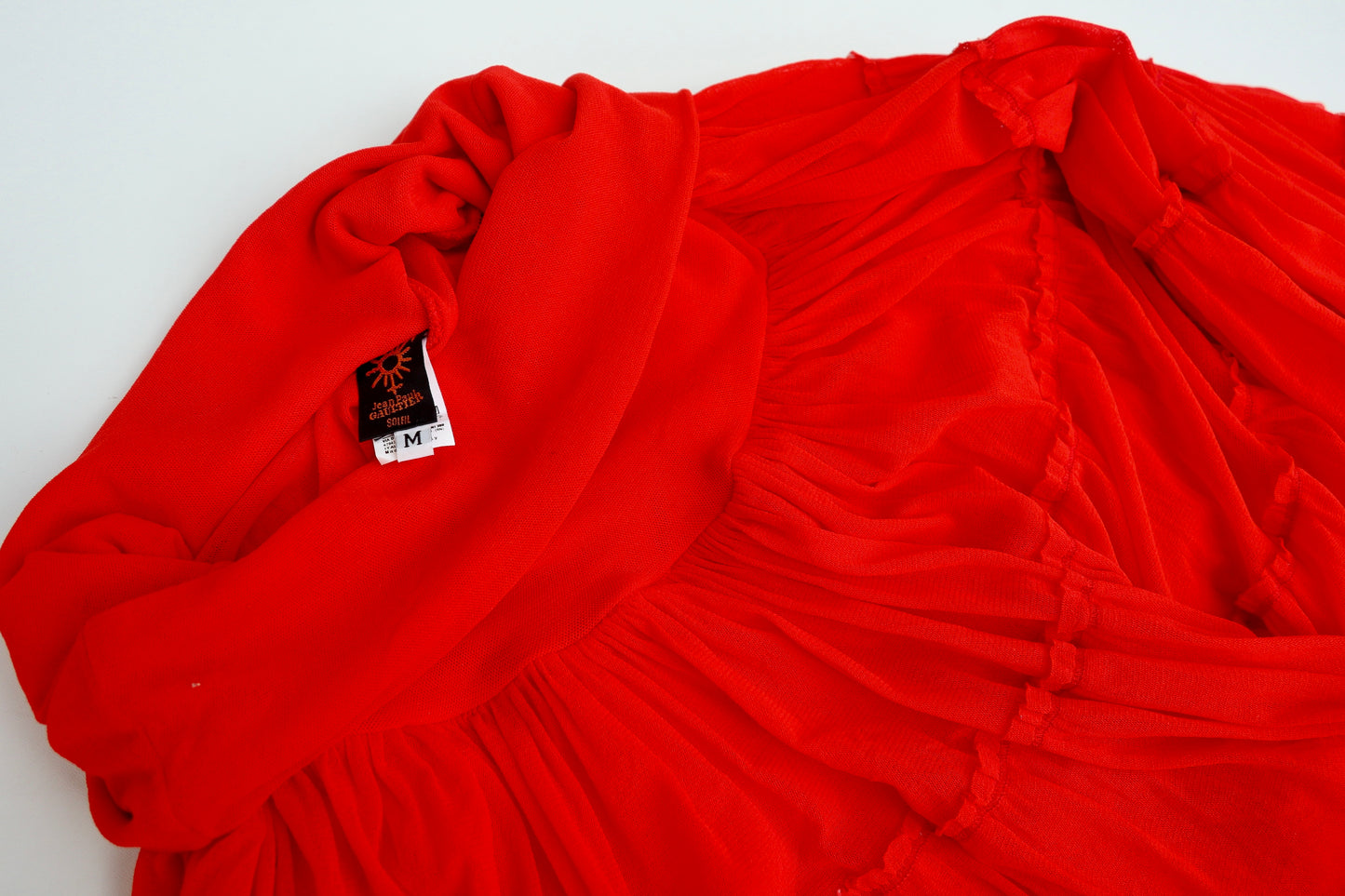 JEAN PAUL GAULTIER SOLEIL MESH SKIRT - M