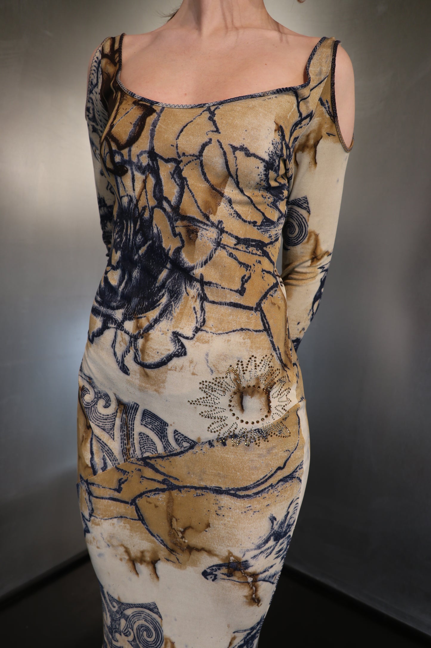 Roberto Cavalli S/S 2003 Tattoo Dress