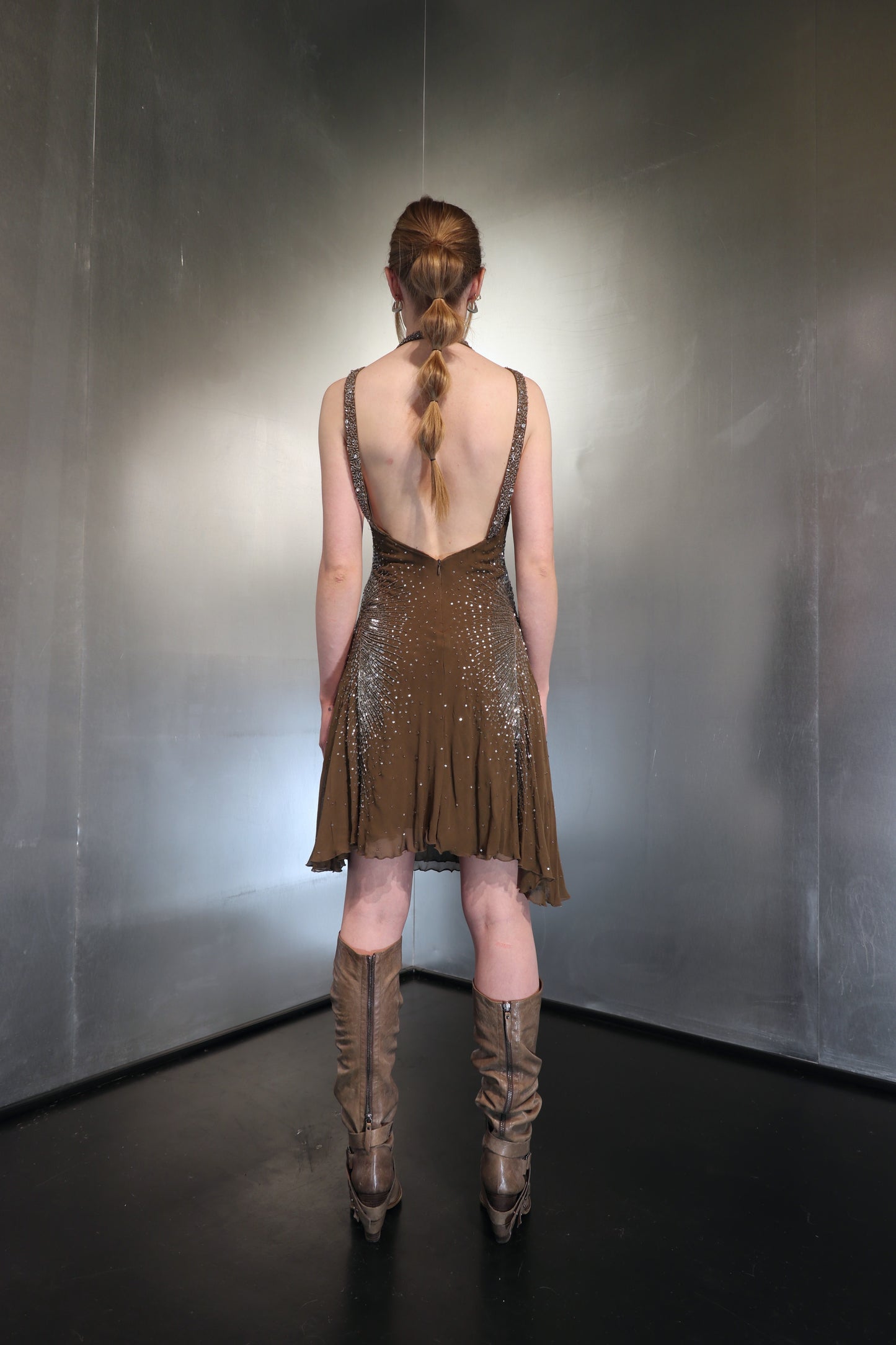 2000´s Just Cavalli Beaded Cut Out Dress