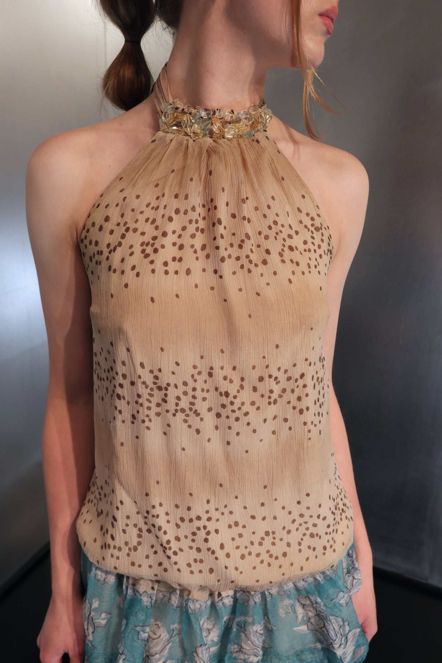 2000´s Cristina Effe Silk Halter Dress
