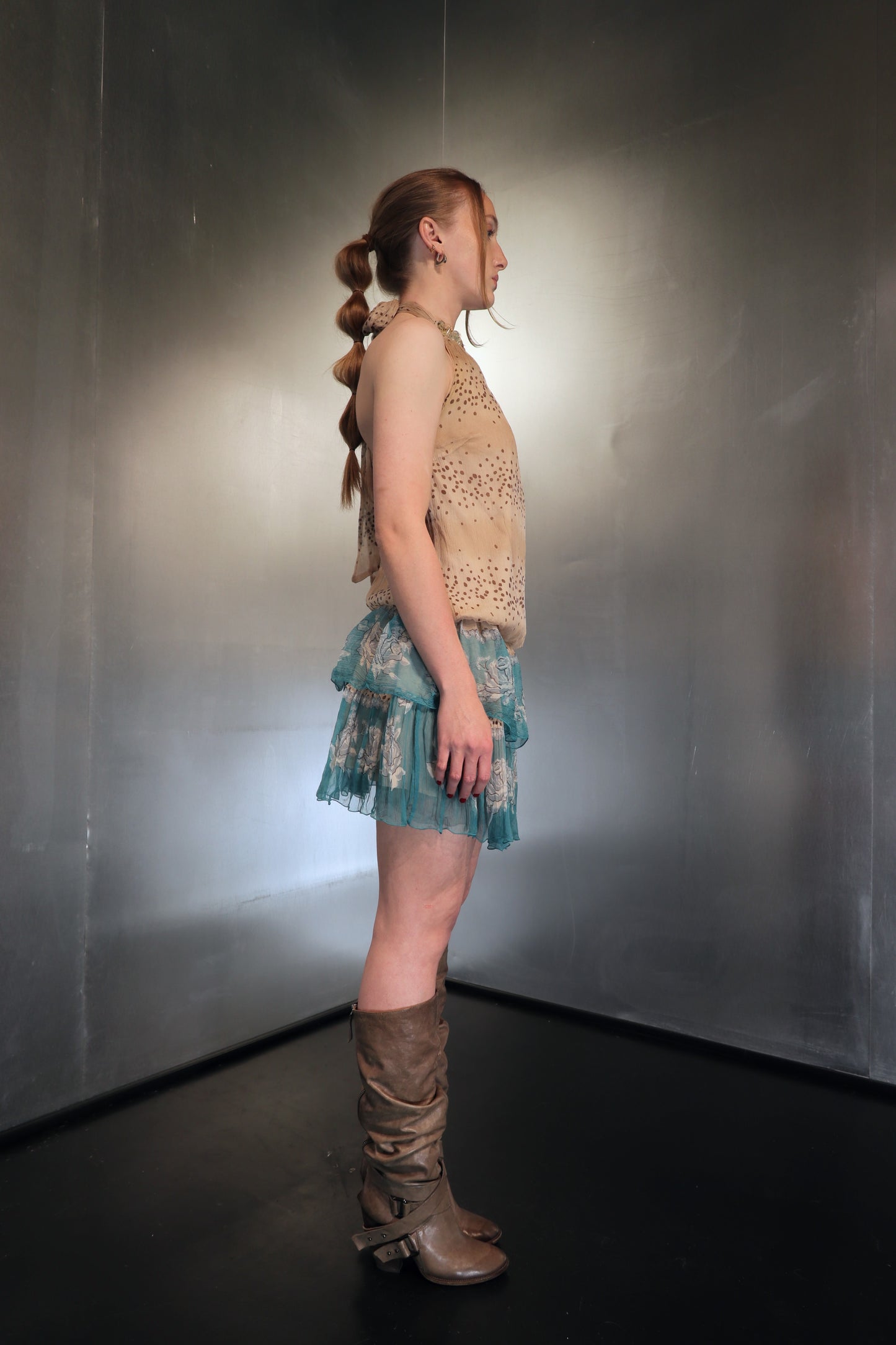 2000´s Cristina Effe Silk Halter Dress