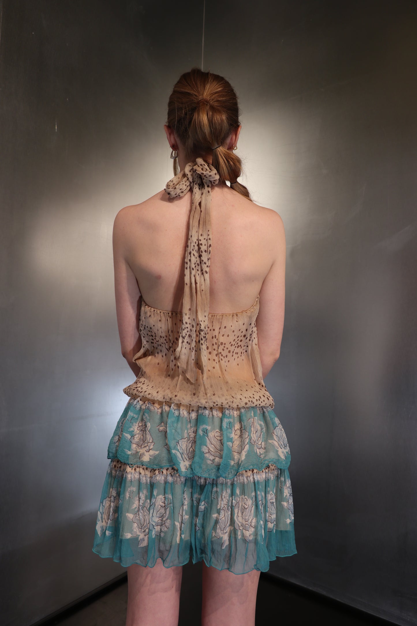 2000´s Cristina Effe Silk Halter Dress