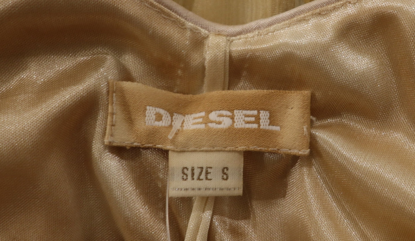 2000´s Diesel Butter Yellow Silk Dress