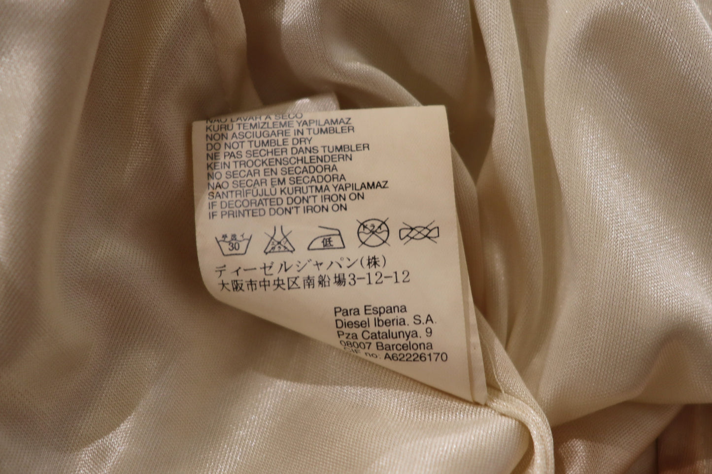 2000´s Diesel Butter Yellow Silk Dress
