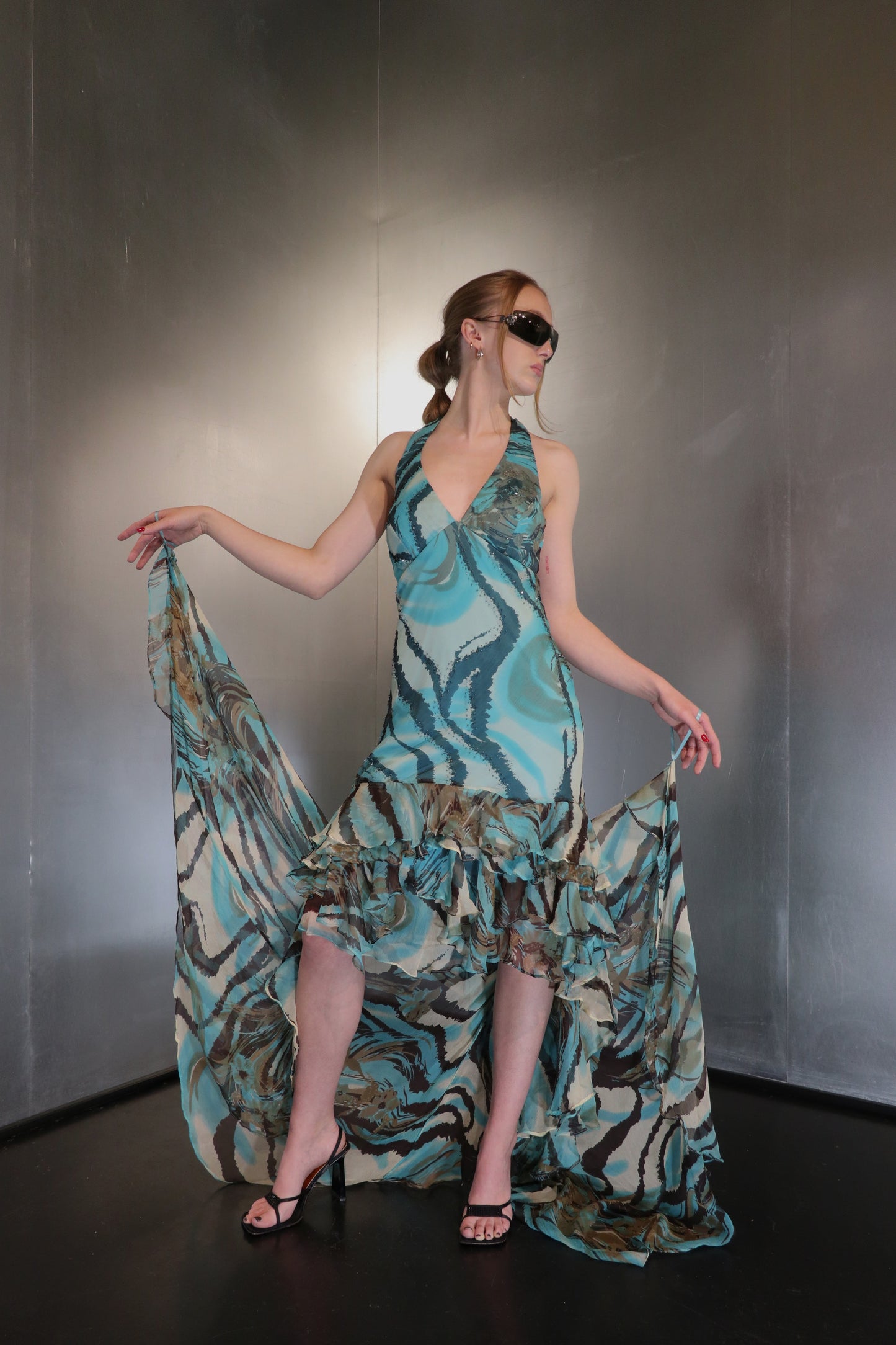 Carmen Cinefra Silk Maxi Dress