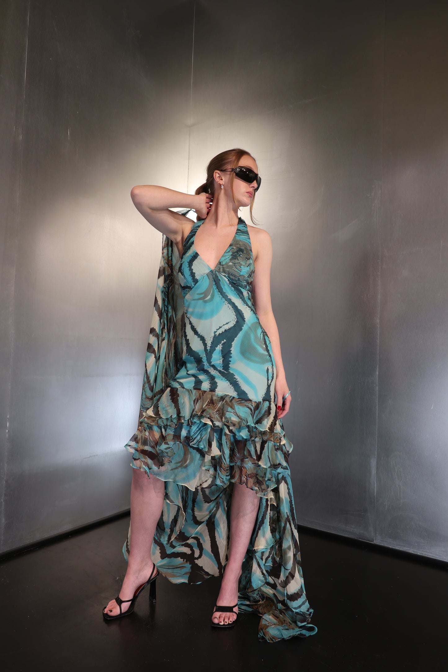 Carmen Cinefra Silk Maxi Dress