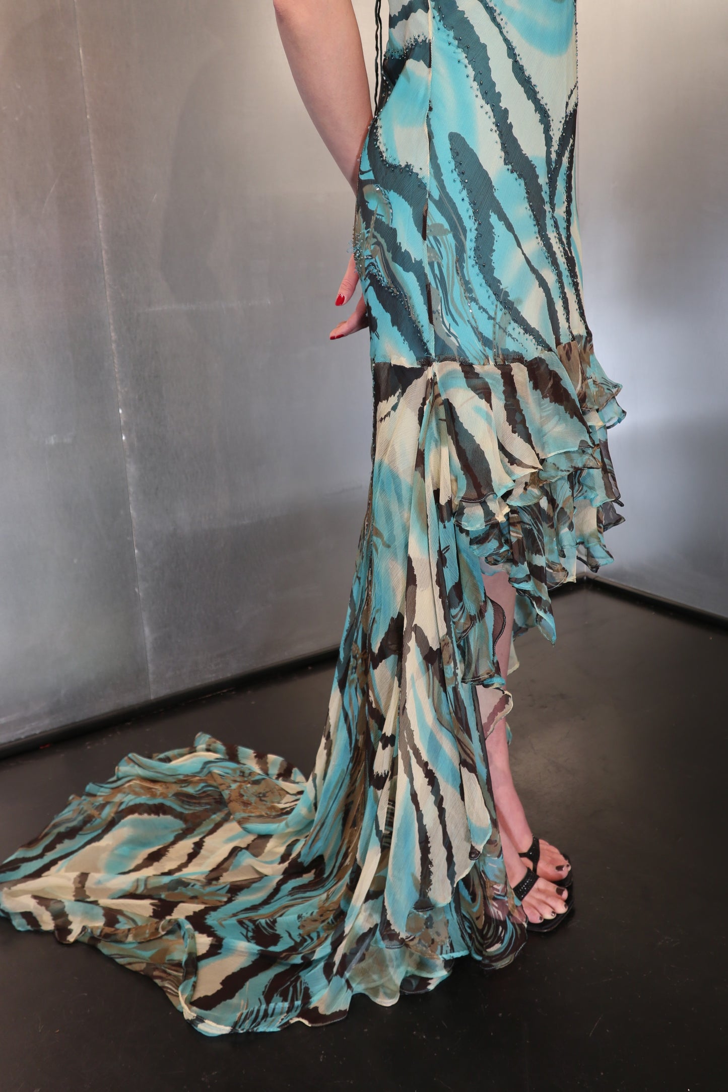 Carmen Cinefra Silk Maxi Dress