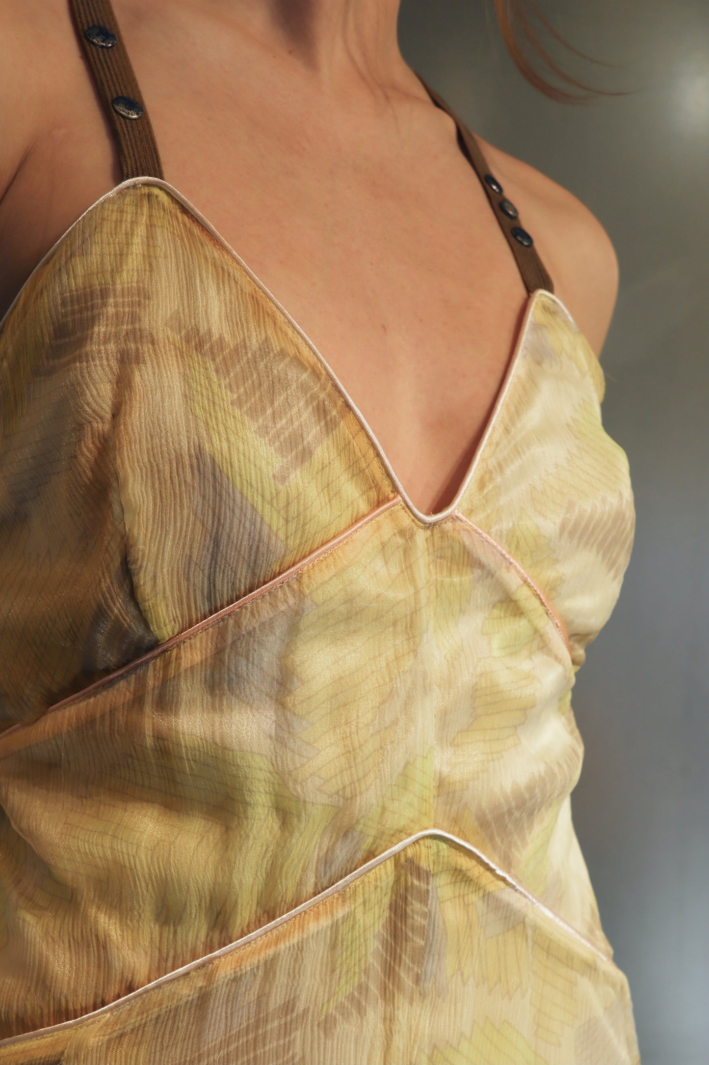 2000´s Diesel Butter Yellow Silk Dress