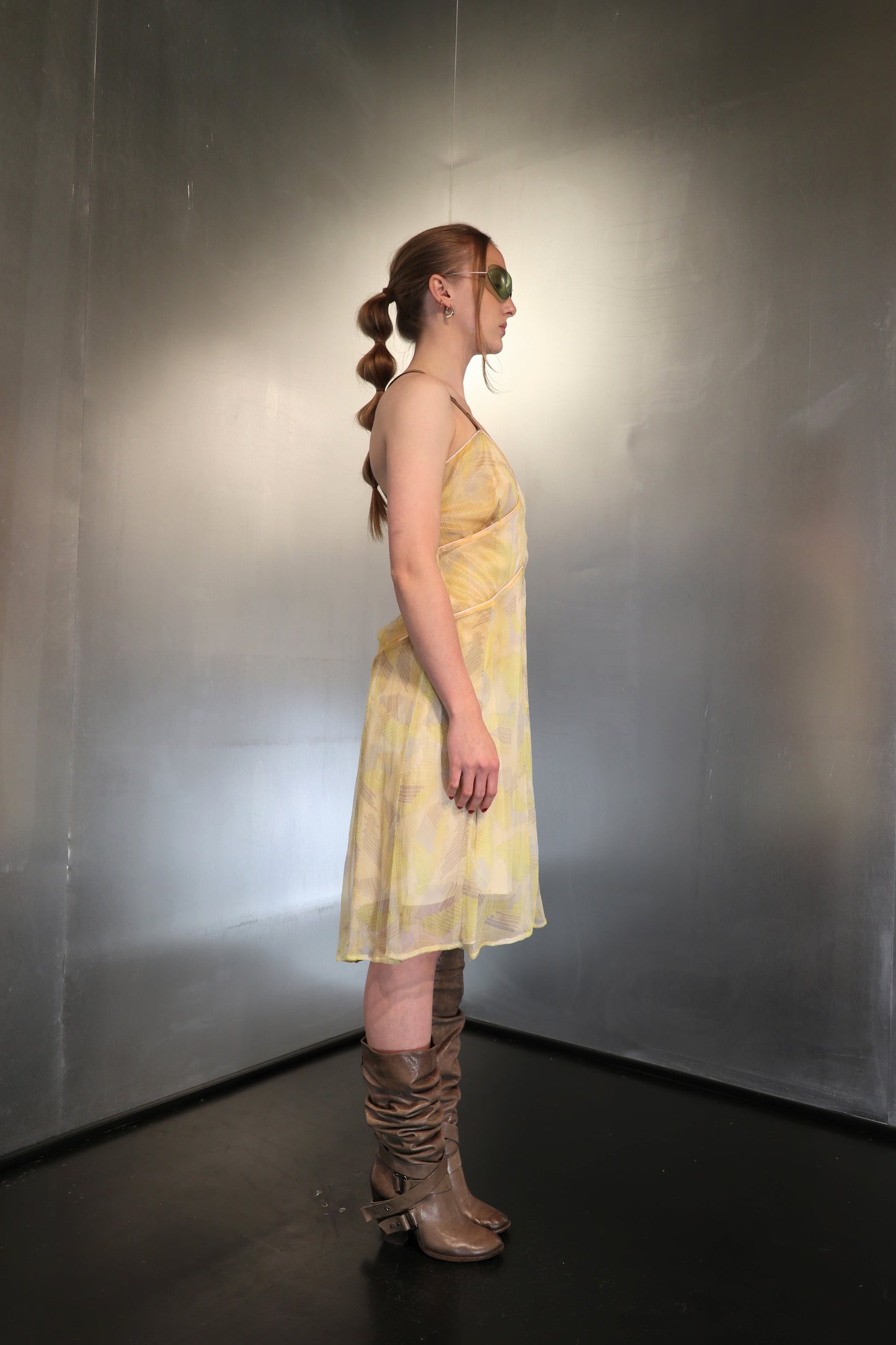 2000´s Diesel Butter Yellow Silk Dress