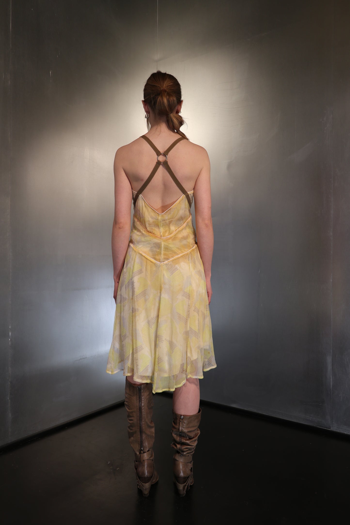 2000´s Diesel Butter Yellow Silk Dress
