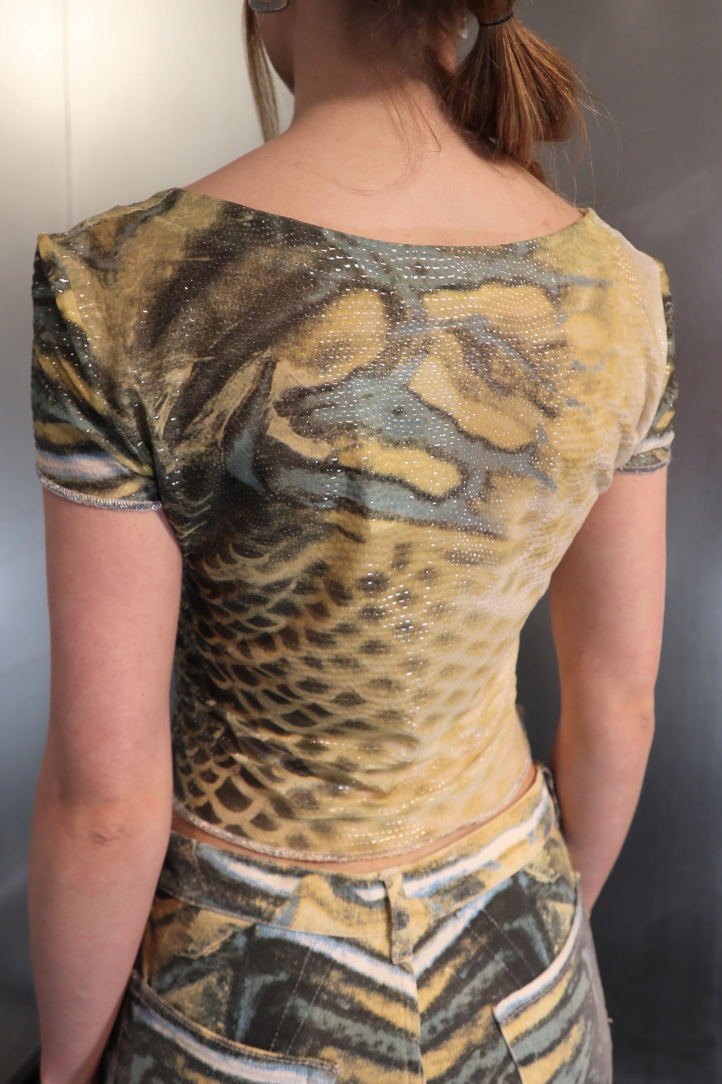 Roberto Cavalli Y2K reptile set