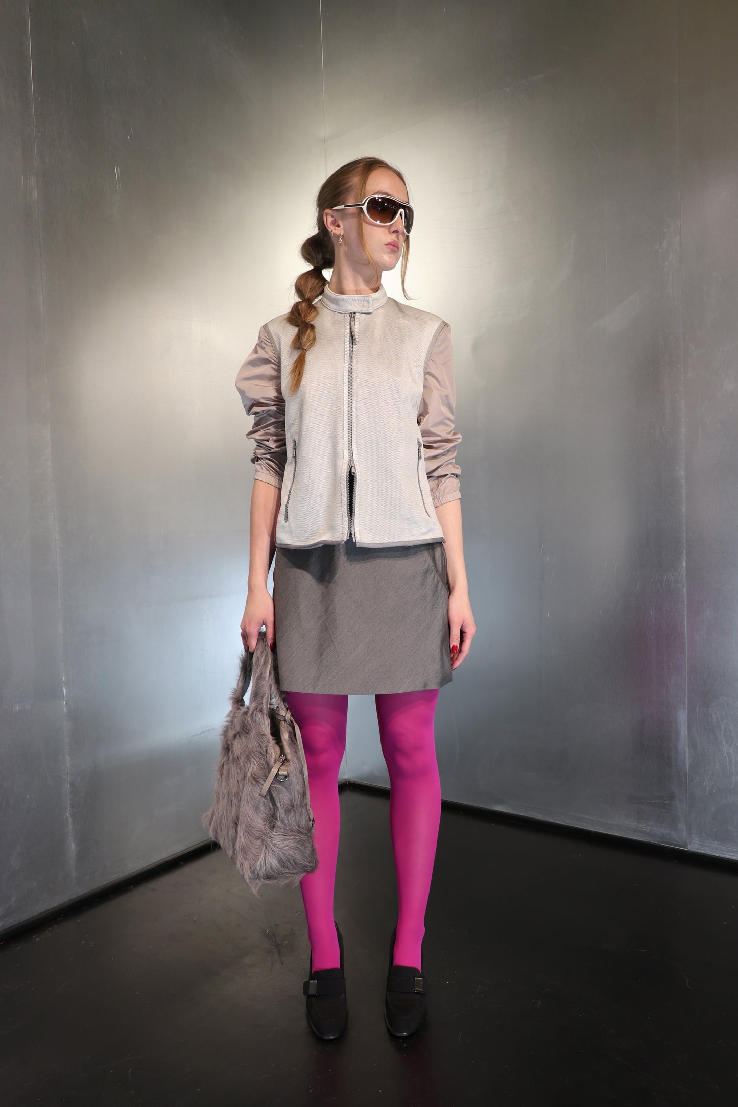 Prada Sport SS00 Technical Mesh Moto Jacket